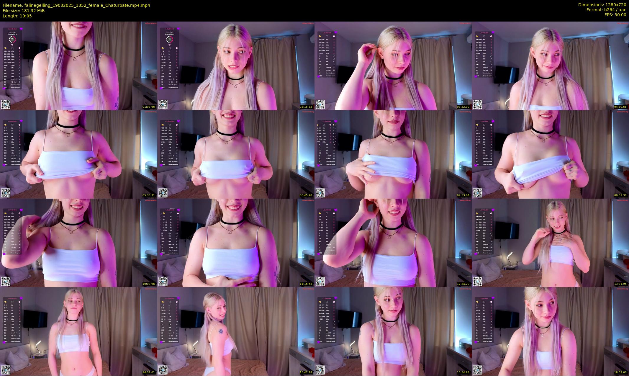 falinegelling — 20 minute Chaturbate female cam show recording, 720p, Mar 19, 2025
