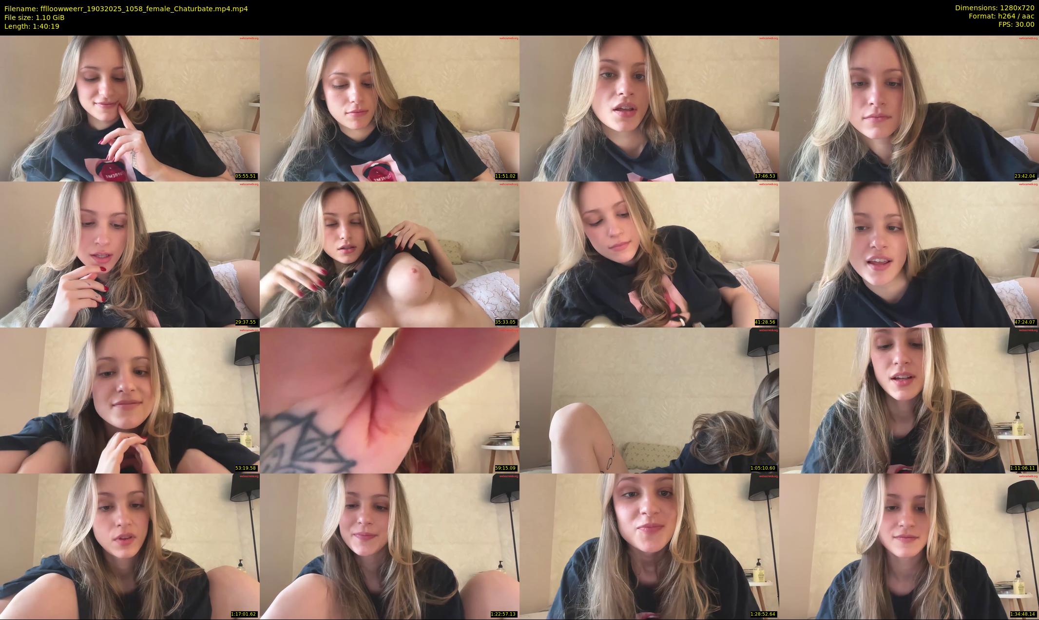 fflloowweerr — 101 minute Chaturbate couple cam show recording, 720p, Mar 19, 2025