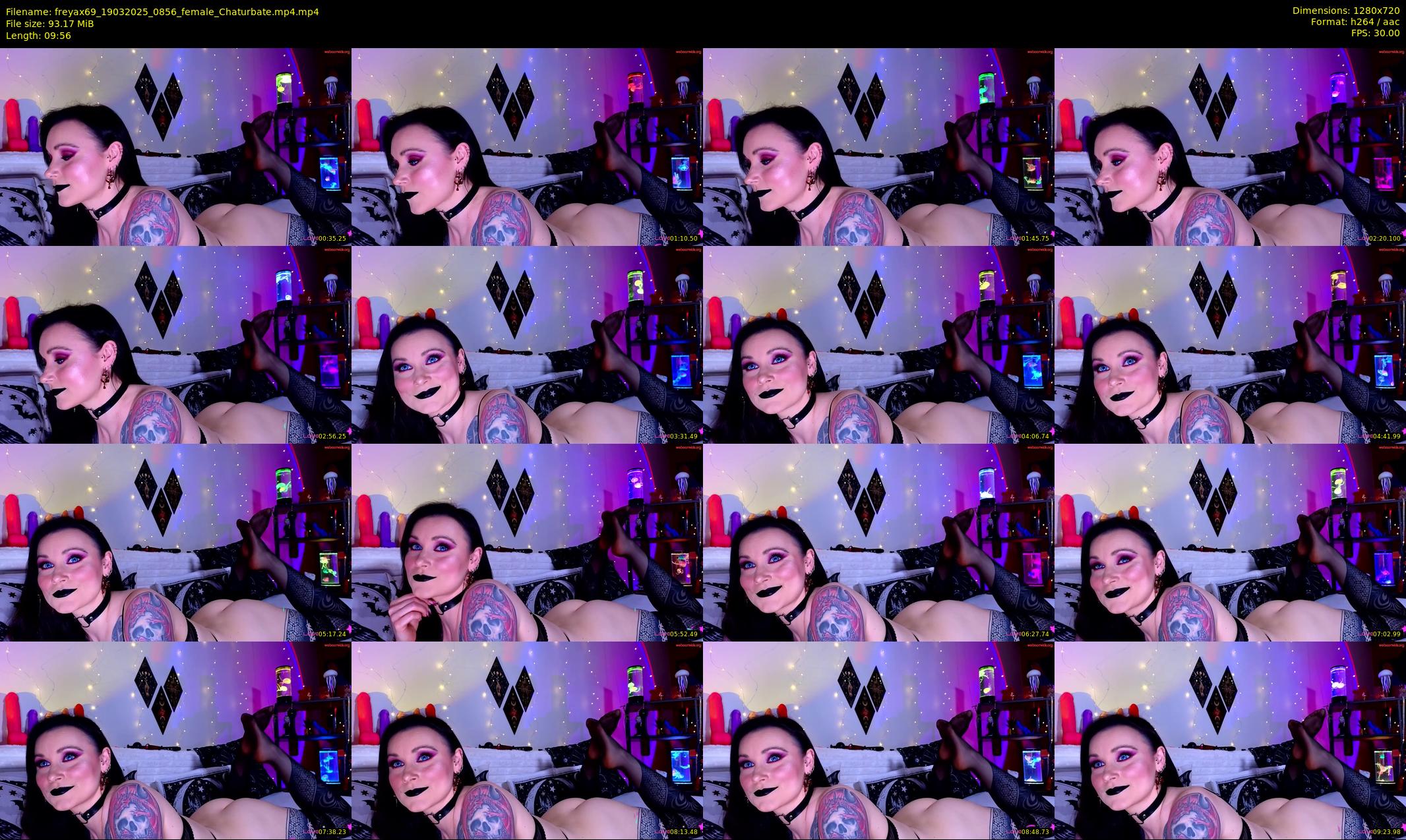 freyax69 — 10 minute Chaturbate female cam show recording, 720p, Mar 19, 2025