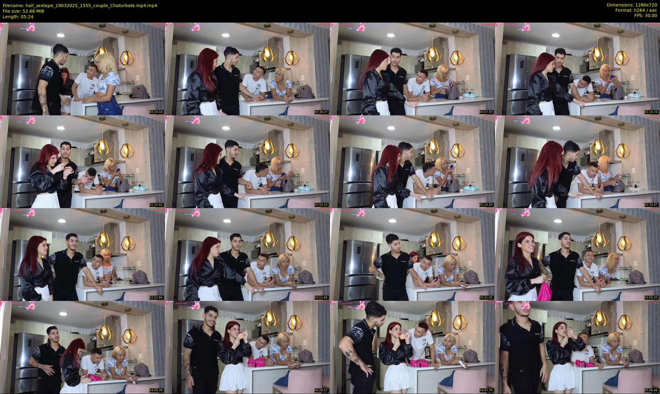 hall_sextape — 6 minute Chaturbate couple cam show recording, 720p, Mar 19, 2025