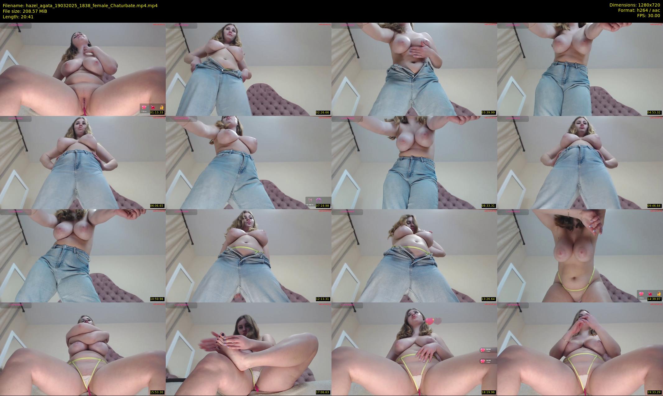 hazel_agata — 21 minute Chaturbate female cam show recording, 720p, Mar 19, 2025