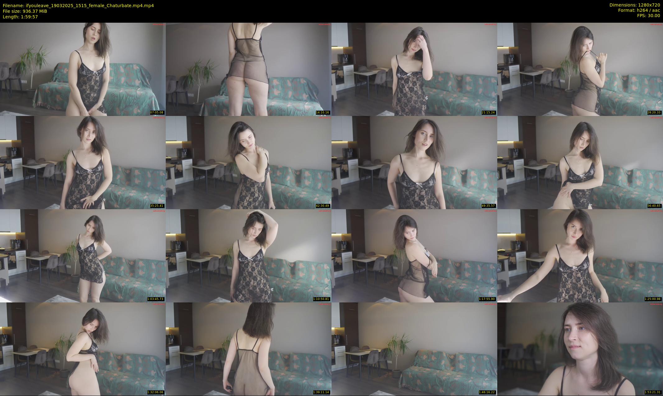 ifyouleave — 120 minute Chaturbate female cam show recording, 720p, Mar 19, 2025