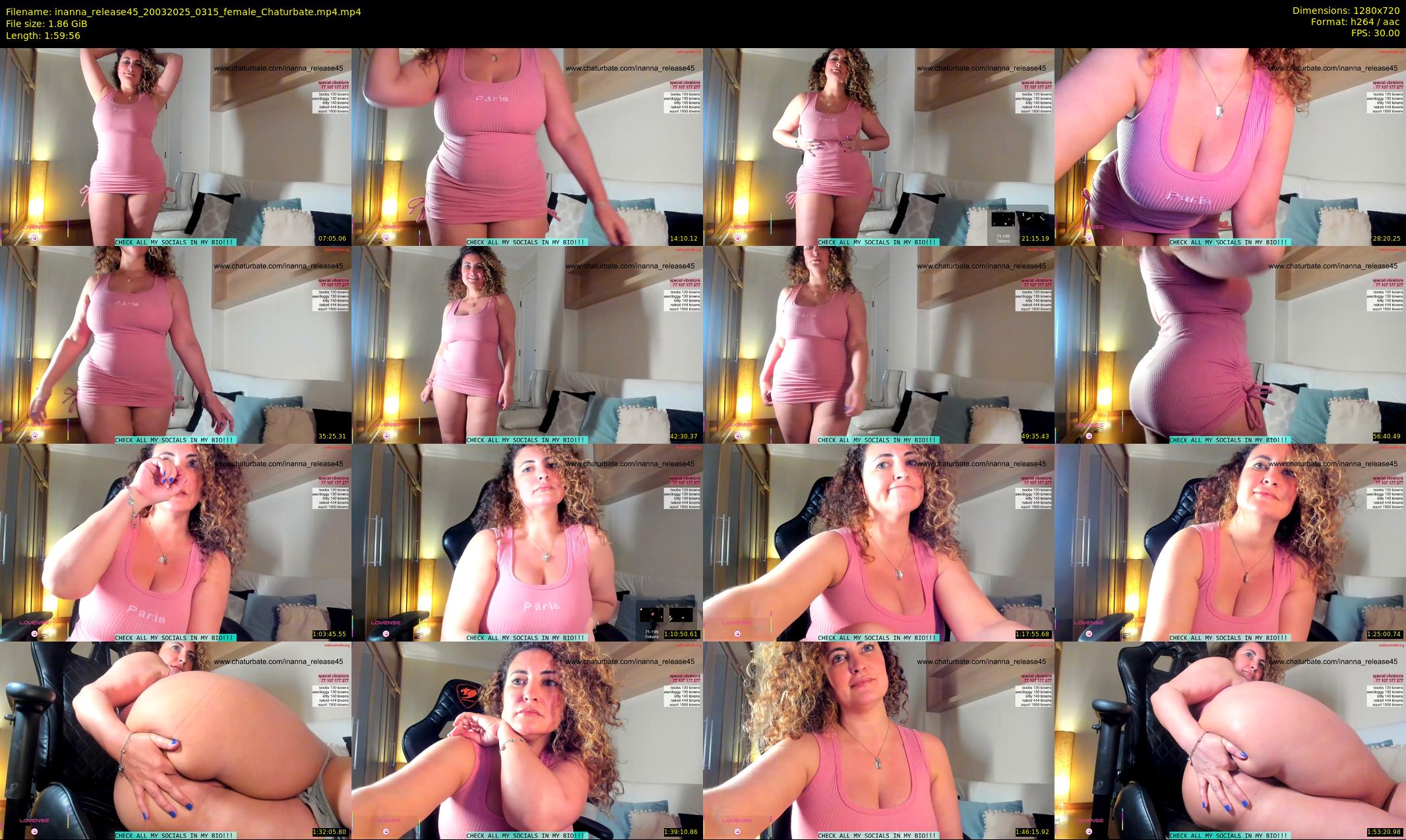 inanna_release45 — 120 minute Chaturbate female cam show recording, 720p, Mar 20, 2025