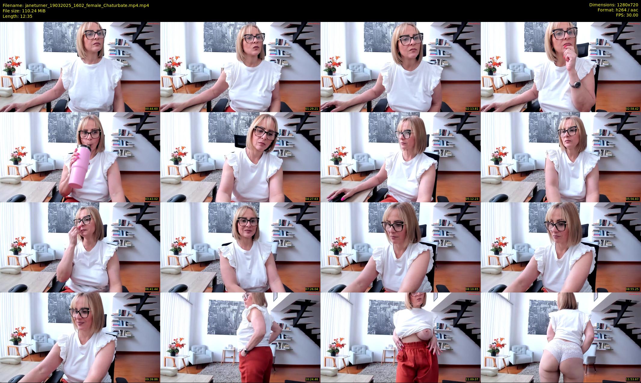 janeturner — 13 minute Chaturbate female cam show recording, 720p, Mar 19, 2025