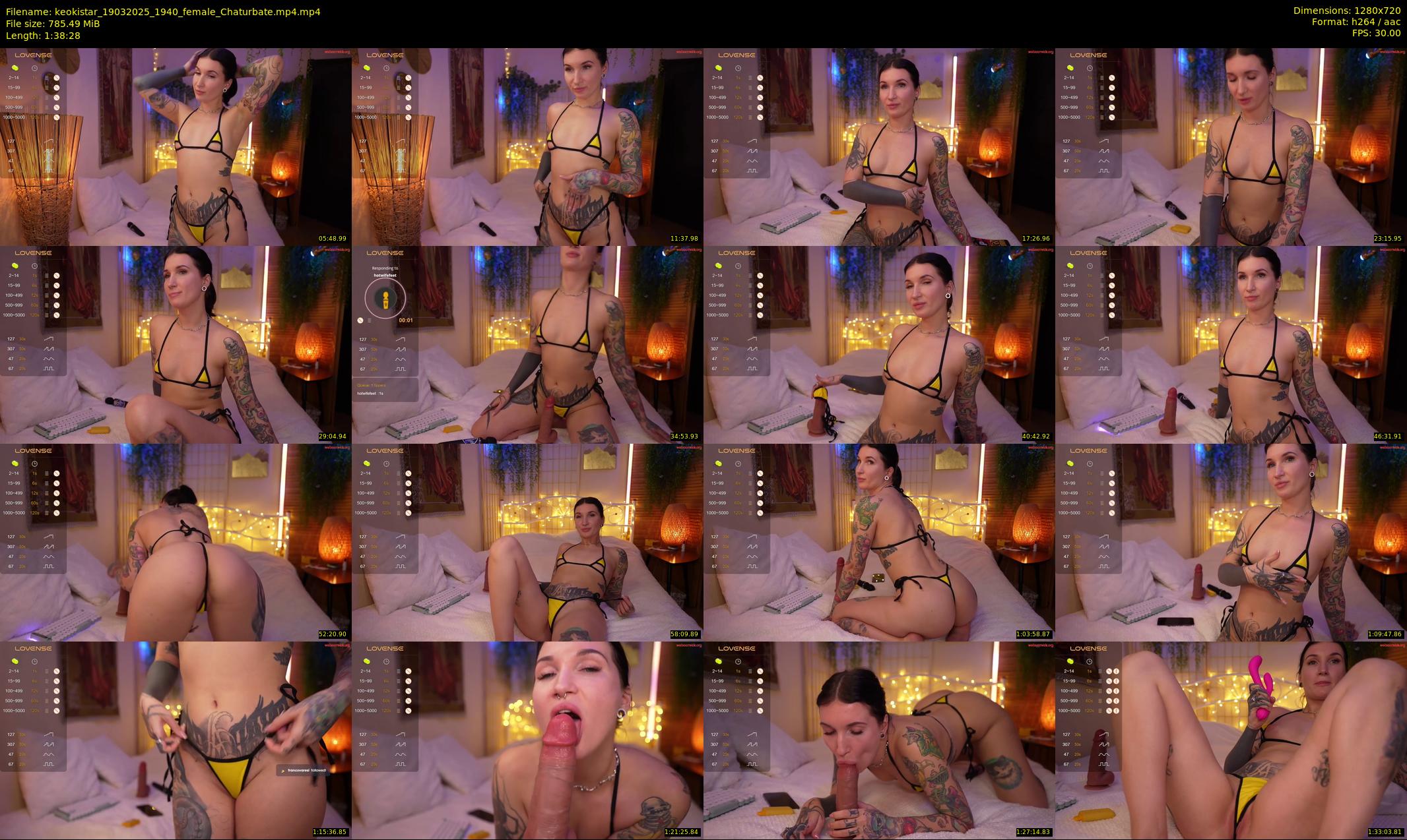 keokistar — 99 minute Chaturbate female cam show recording, 720p, Mar 19, 2025