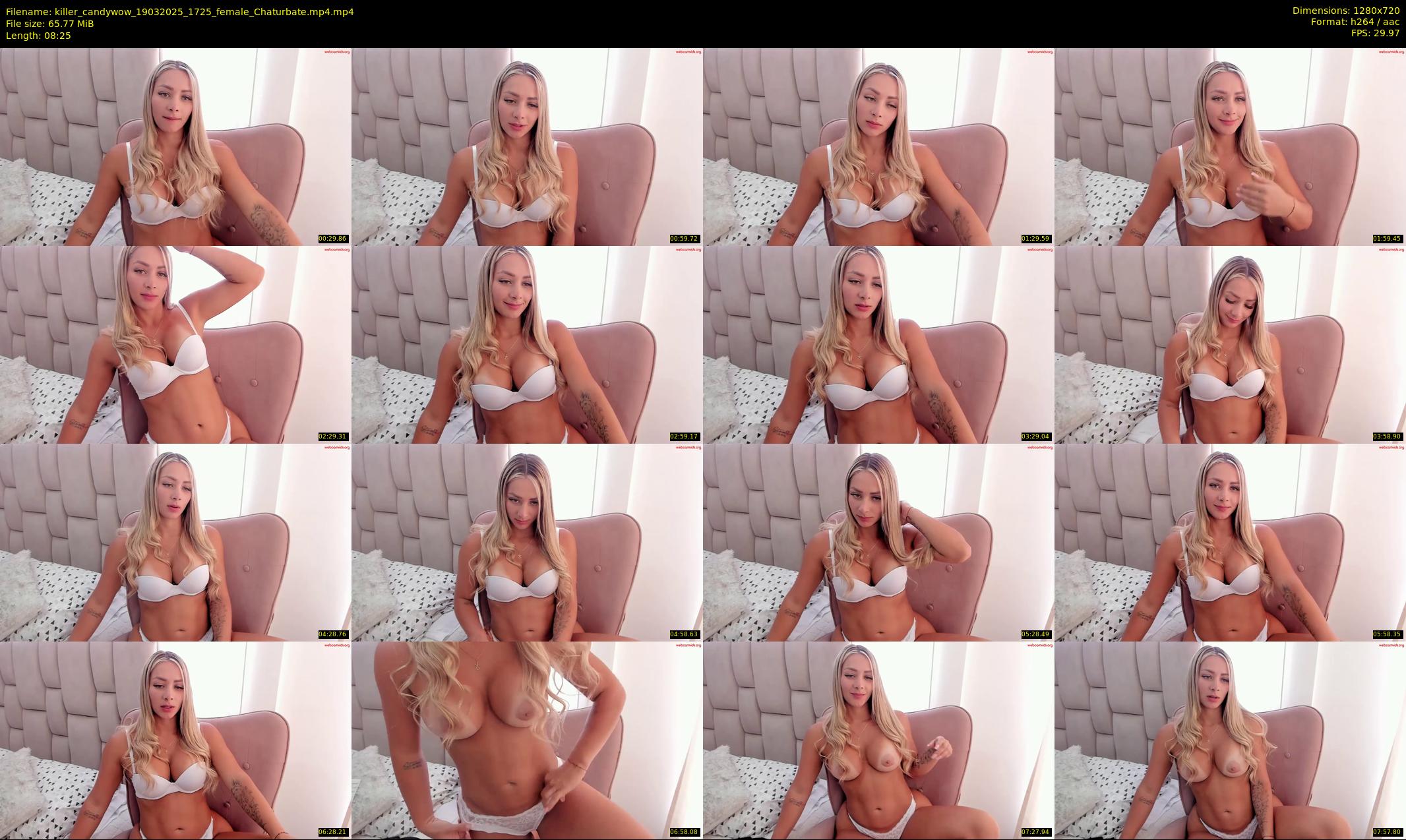 killer_candywow — 9 minute Chaturbate female cam show recording, 720p, Mar 19, 2025