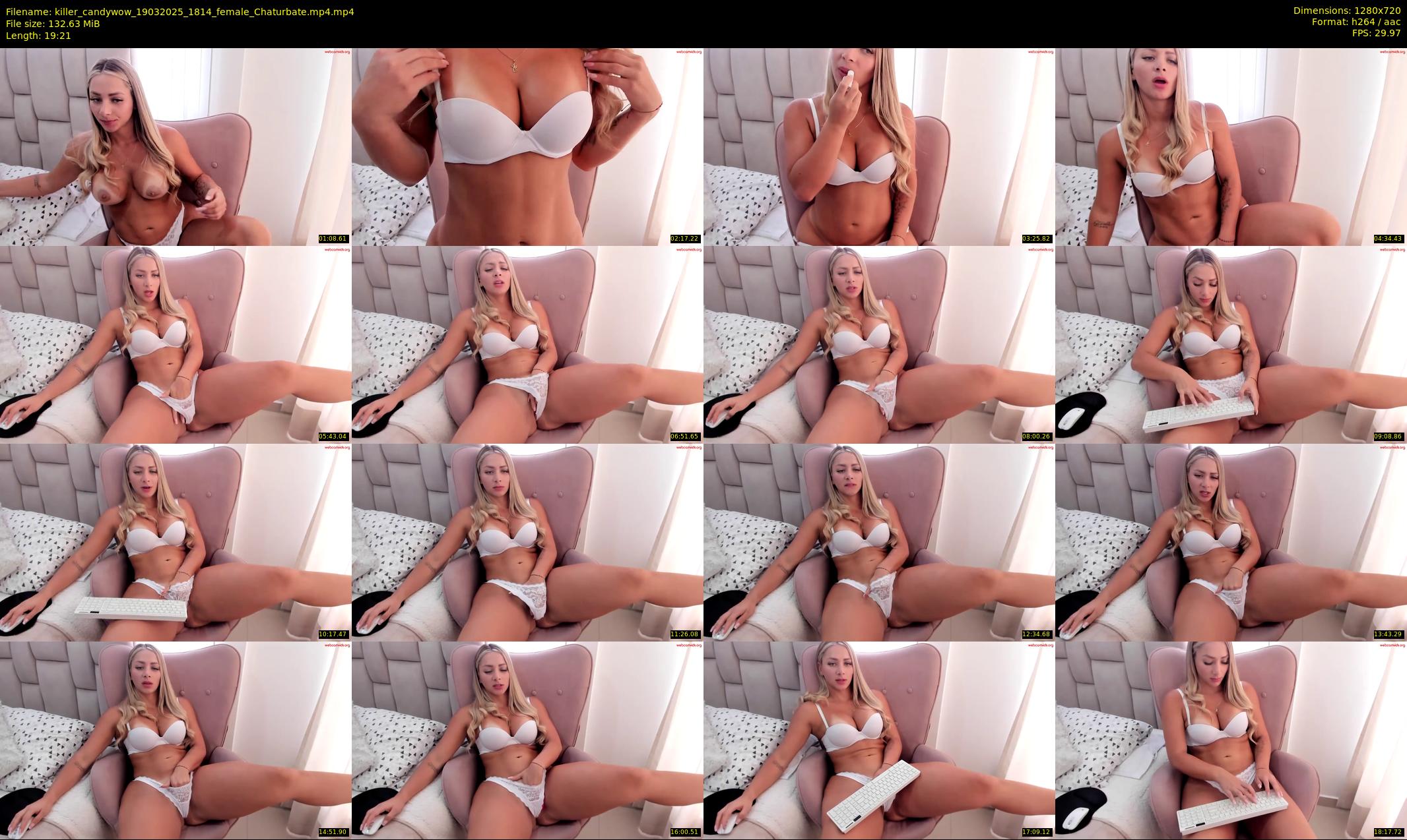 killer_candywow — 20 minute Chaturbate female cam show recording, 720p, Mar 19, 2025