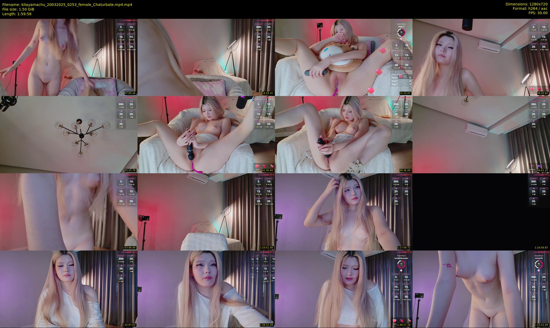 kitayamachu — 120 minute Chaturbate female cam show recording, 720p, Mar 20, 2025