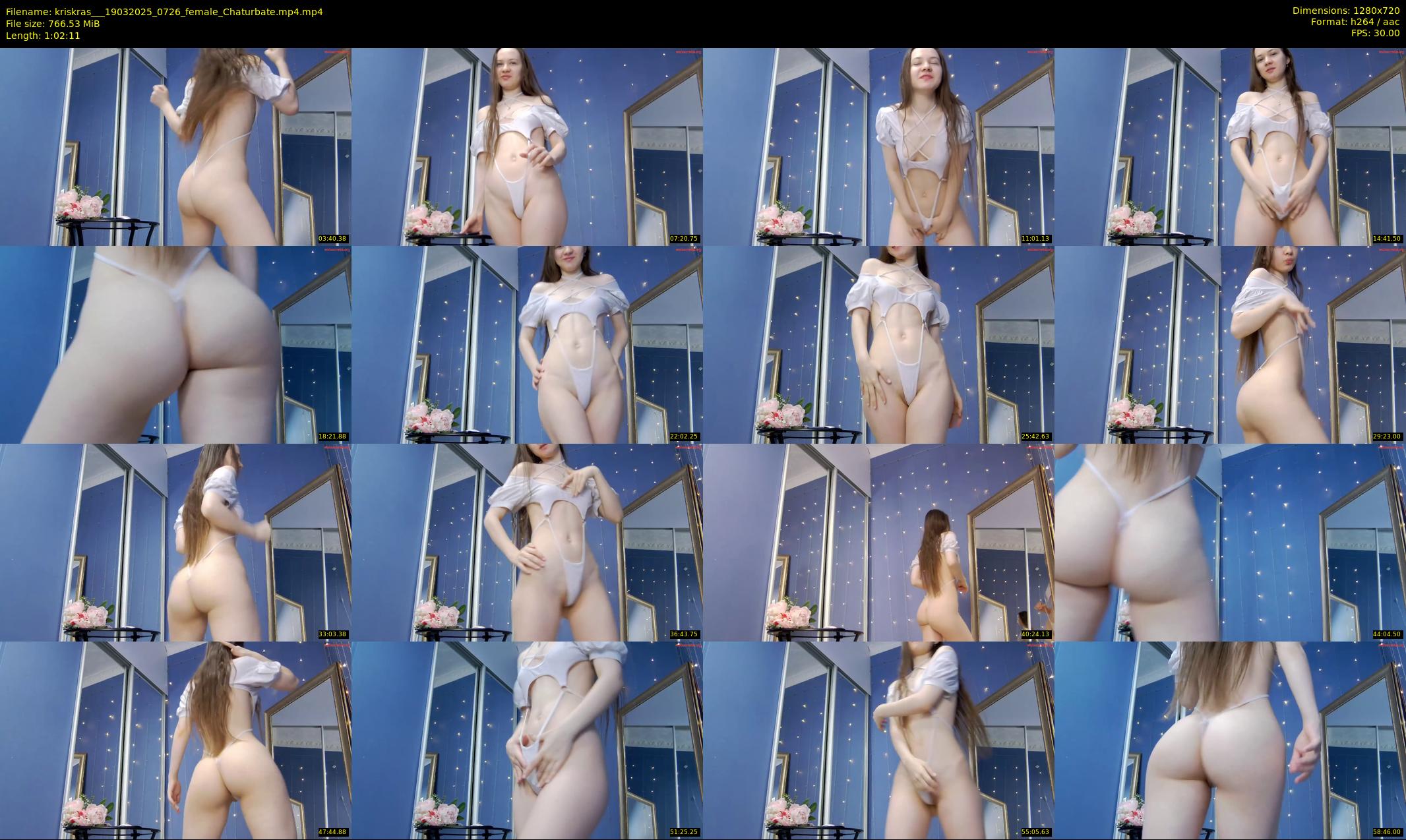 kriskras__ — 63 minute Chaturbate female cam show recording, 720p, Mar 19, 2025