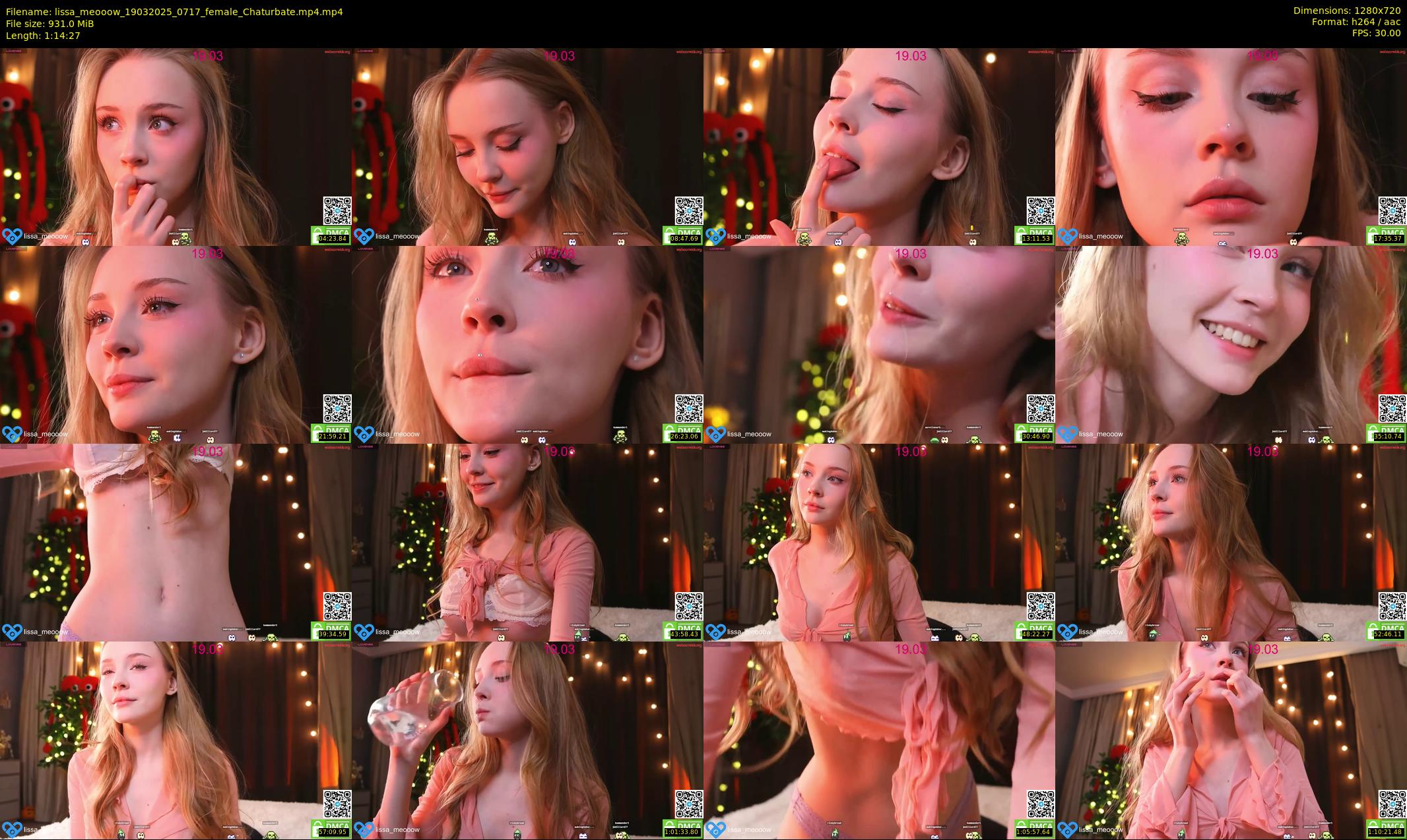 lissa_meooow — 75 minute Chaturbate female cam show recording, 720p, Mar 19, 2025