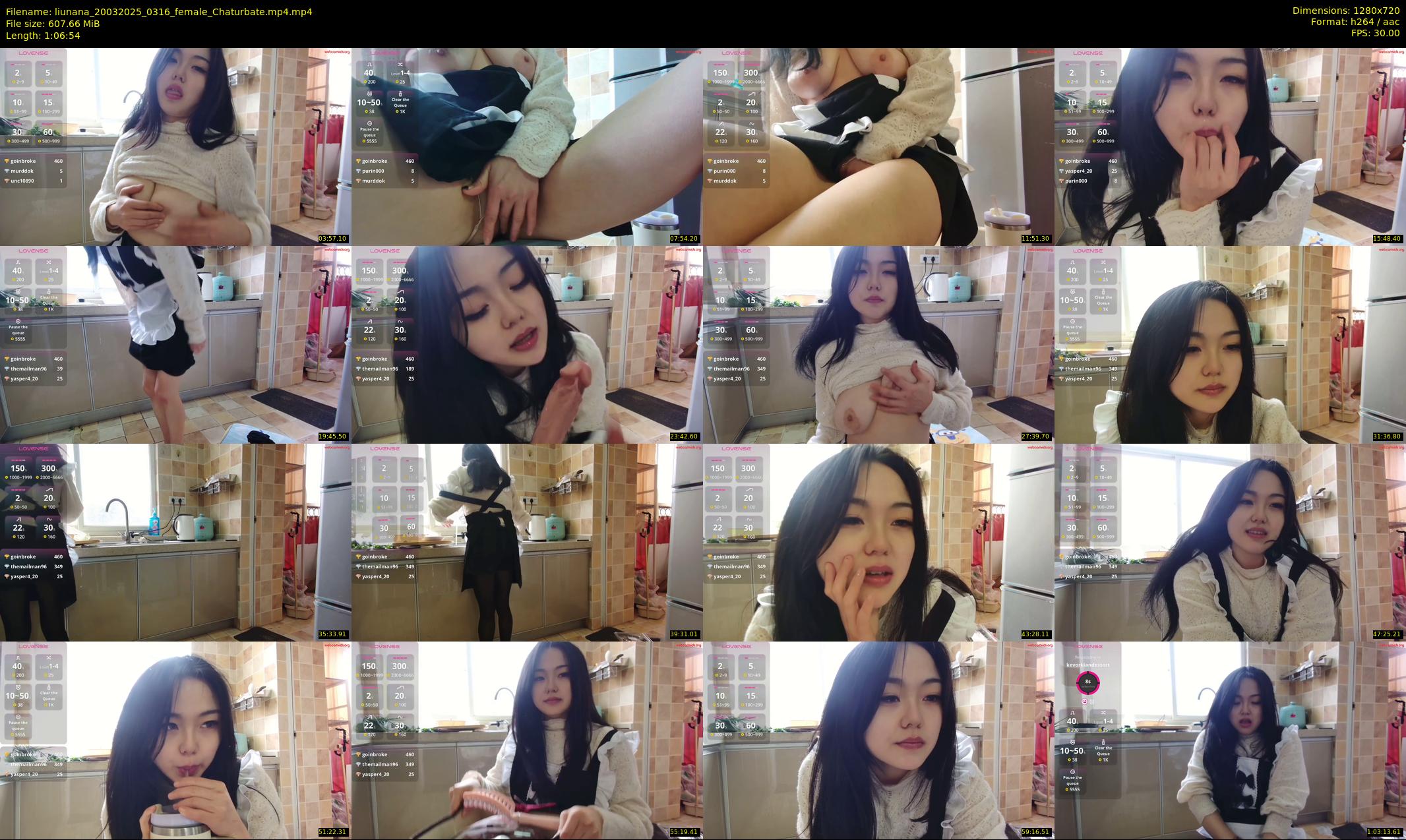 liunana — 67 minute Chaturbate female cam show recording, 720p, Mar 20, 2025