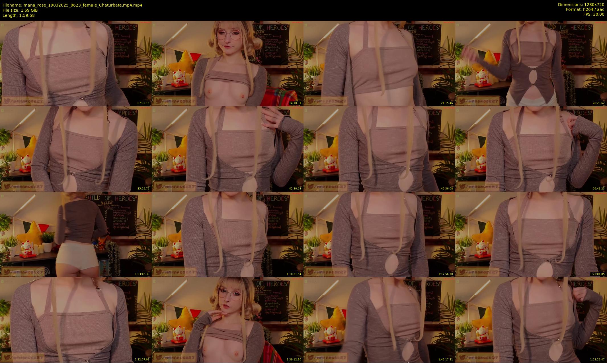 mana_rose — 120 minute Chaturbate female cam show recording, 720p, Mar 19, 2025