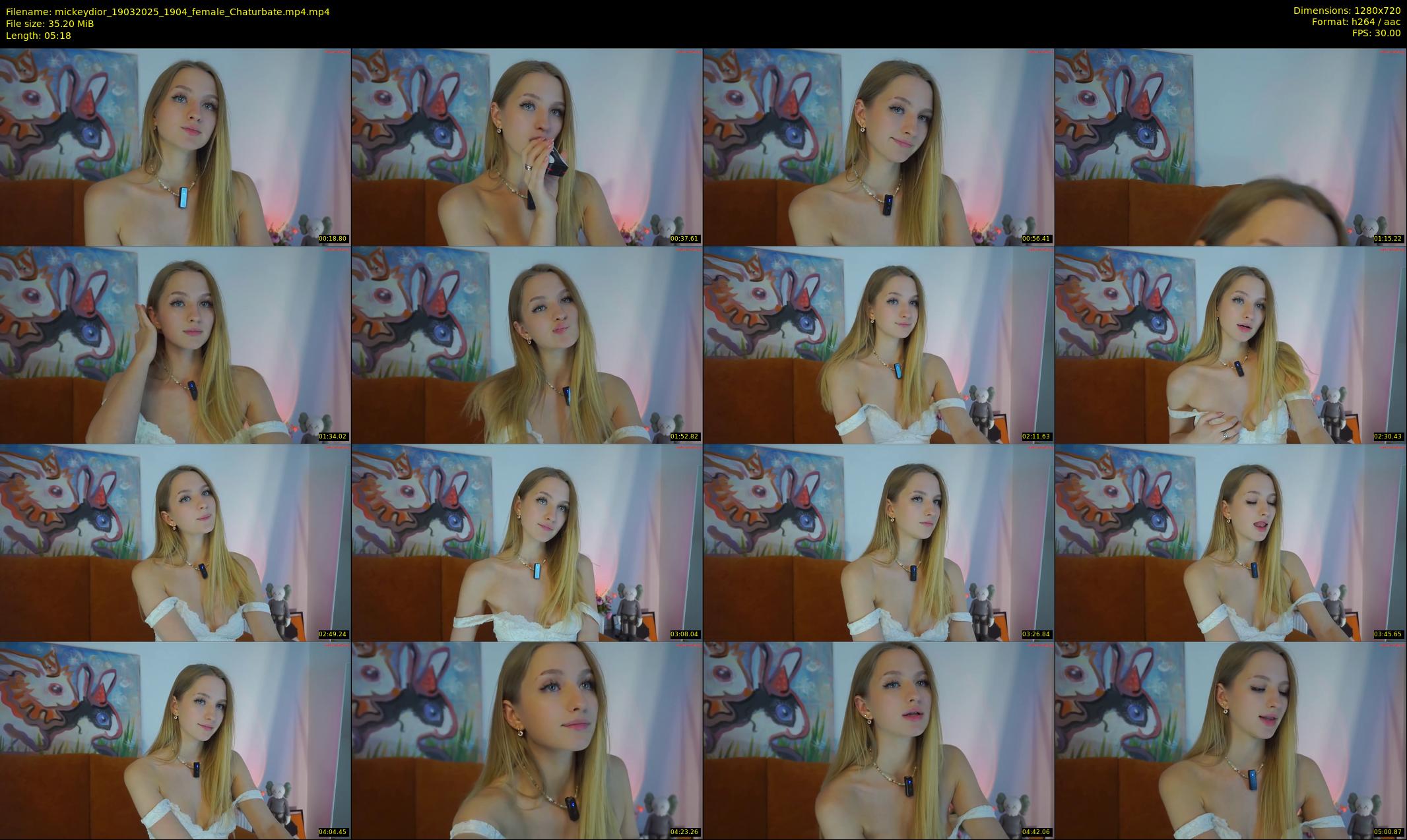 mickeydior — 6 minute Chaturbate female cam show recording, 720p, Mar 19, 2025