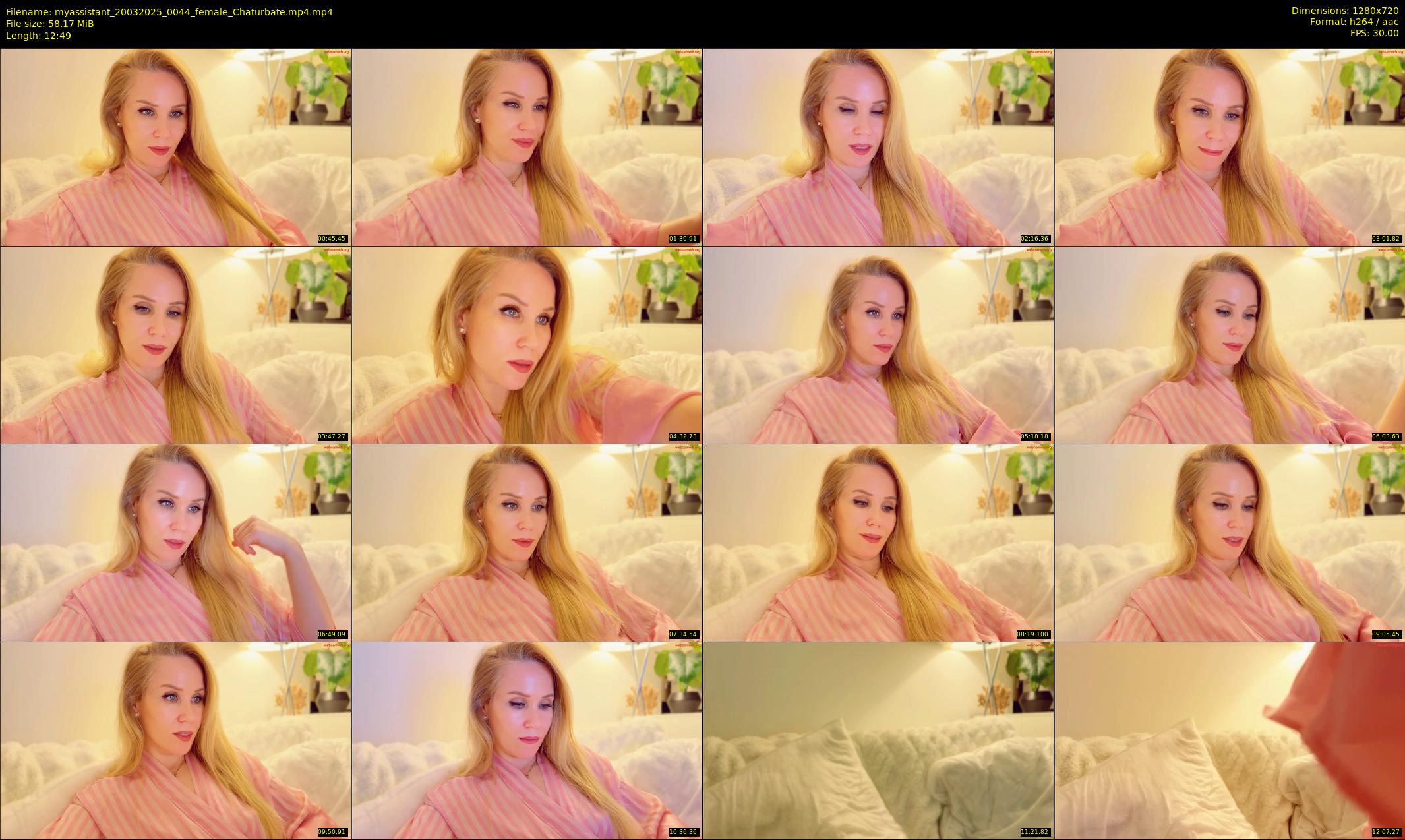 myassistant — 13 minute Chaturbate female cam show recording, 720p, Mar 20, 2025