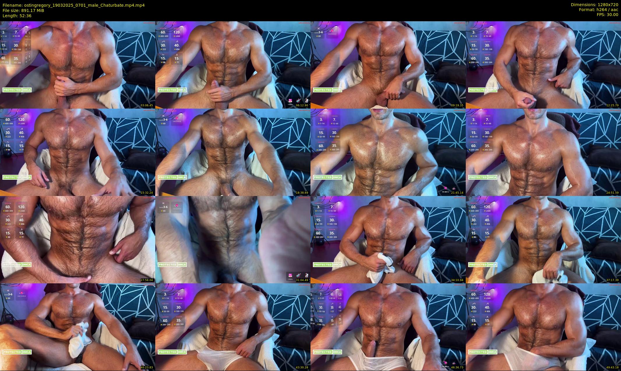 ostingregory — 53 minute Chaturbate male cam show recording, 720p, Mar 19, 2025