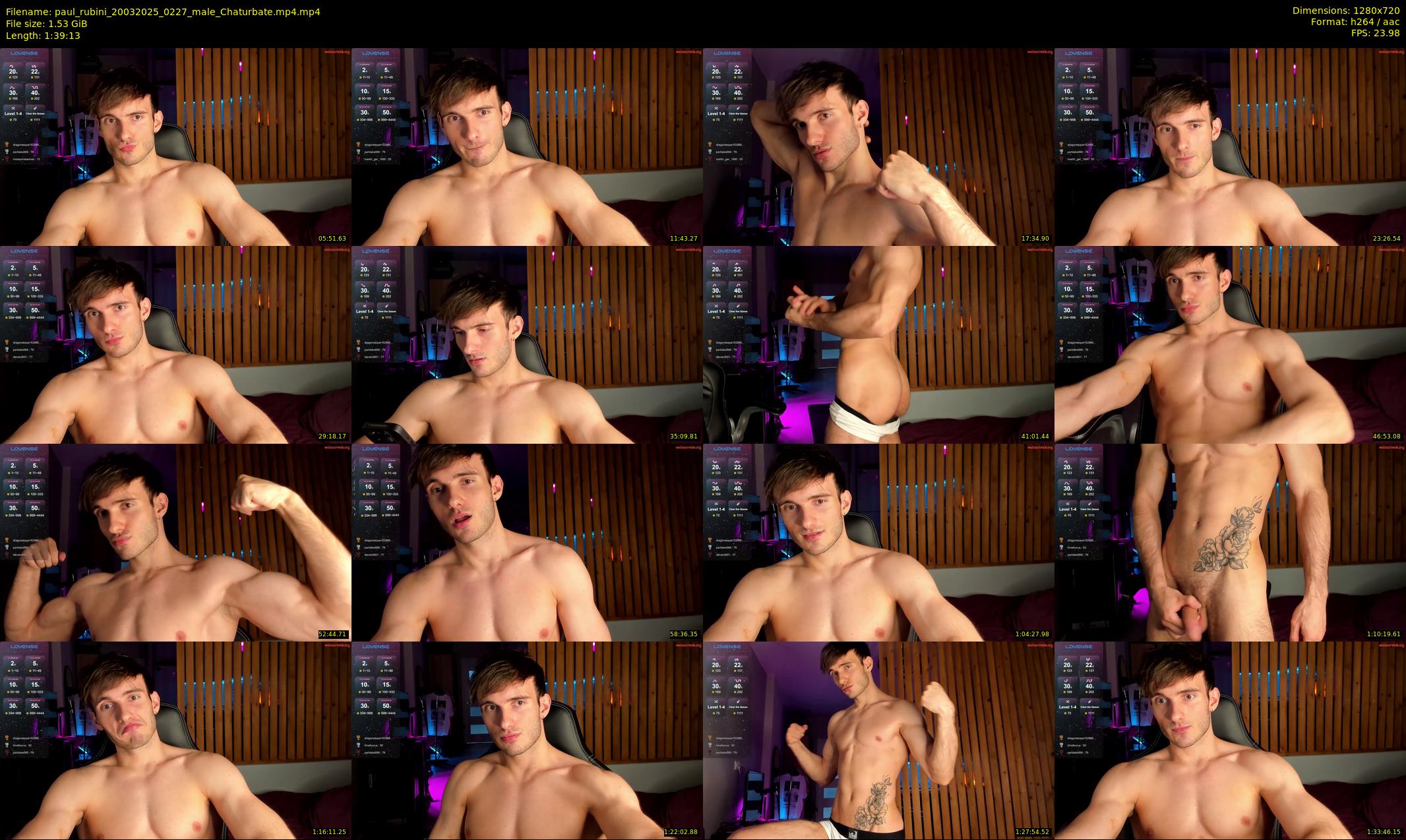 paul_rubini — 100 minute Chaturbate male cam show recording, 720p, Mar 20, 2025
