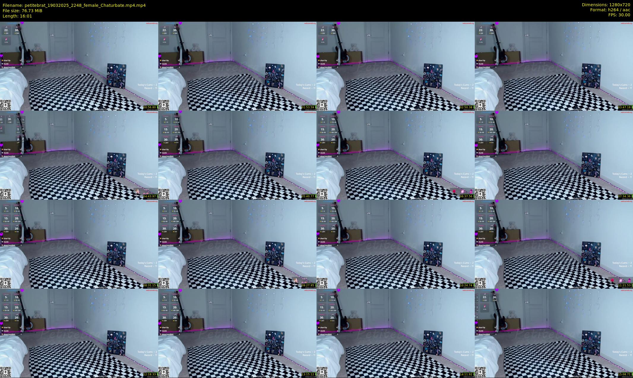 petitebrat — 17 minute Chaturbate female cam show recording, 720p, Mar 19, 2025