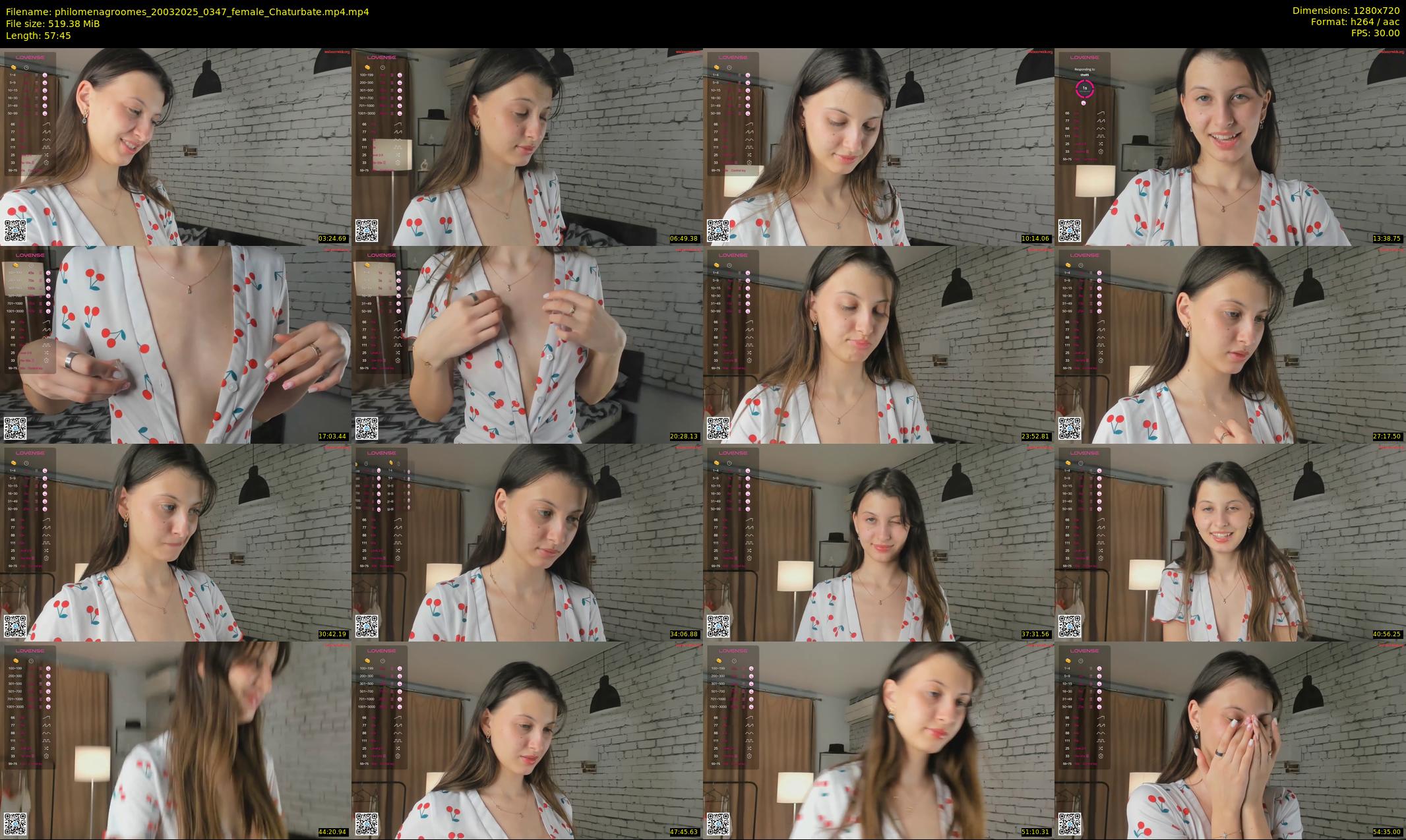 philomenagroomes — 58 minute Chaturbate female cam show recording, 720p, Mar 20, 2025