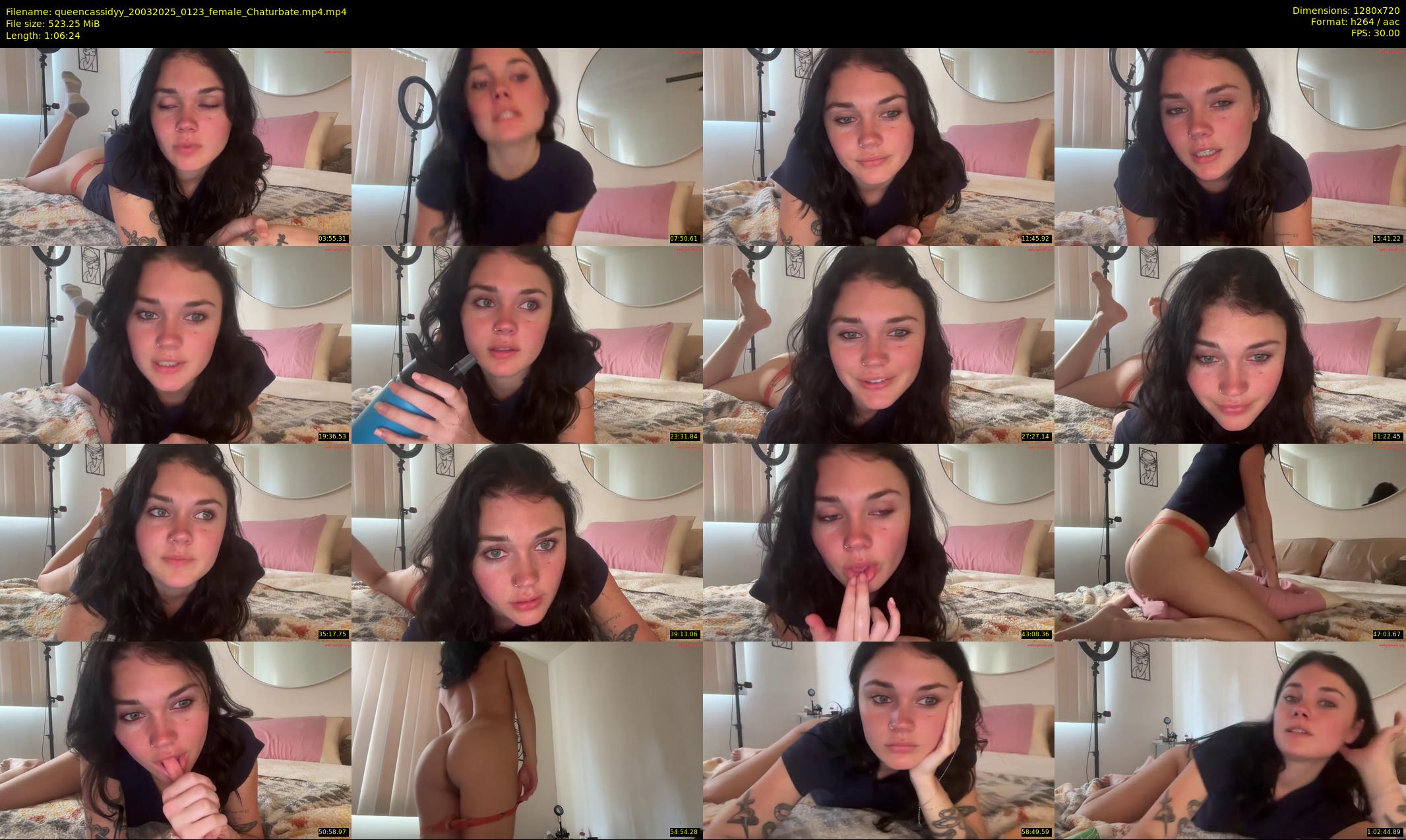 queencassidyy — 67 minute Chaturbate female cam show recording, 720p, Mar 20, 2025