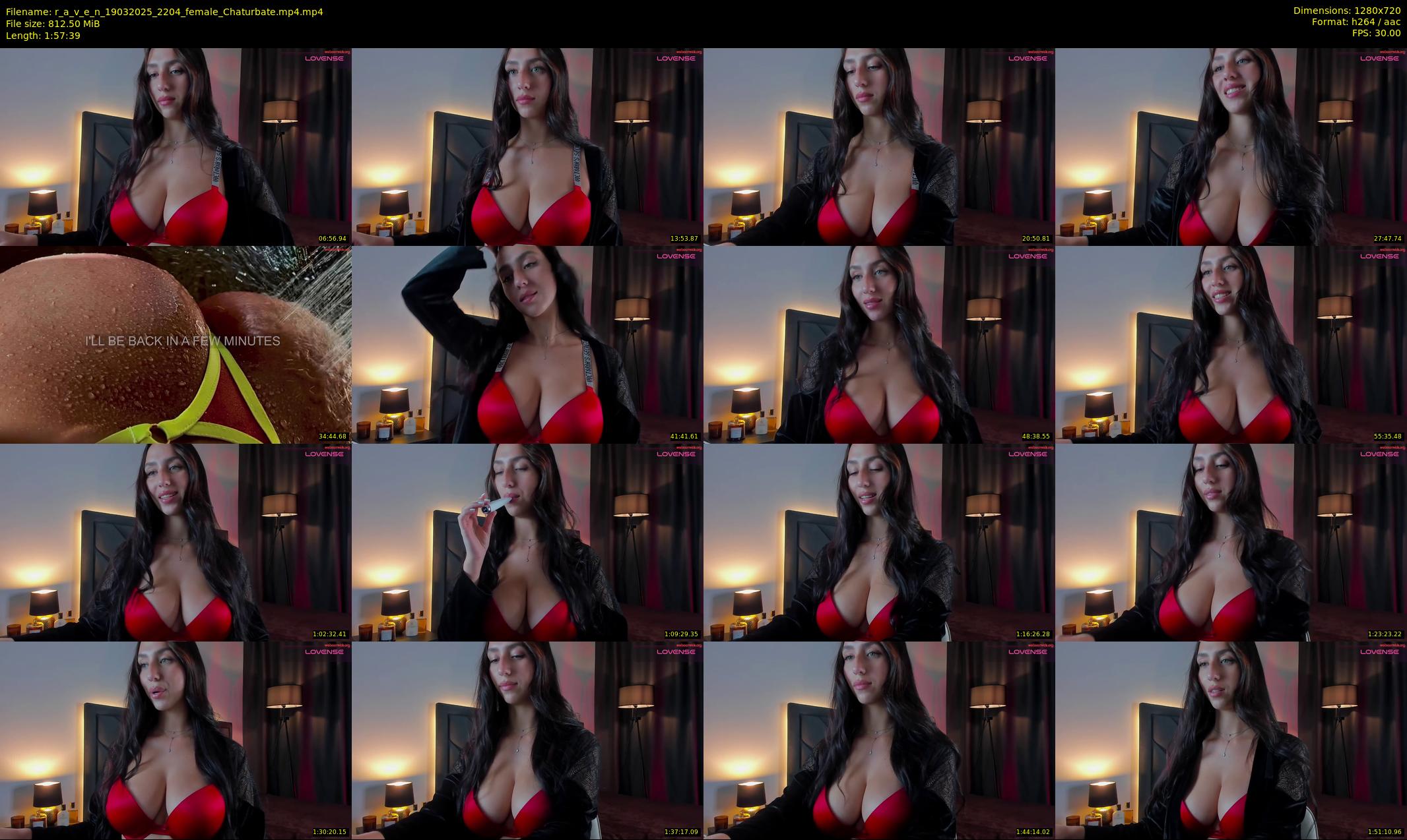 r_a_v_e_n — 118 minute Chaturbate female cam show recording, 720p, Mar 19, 2025