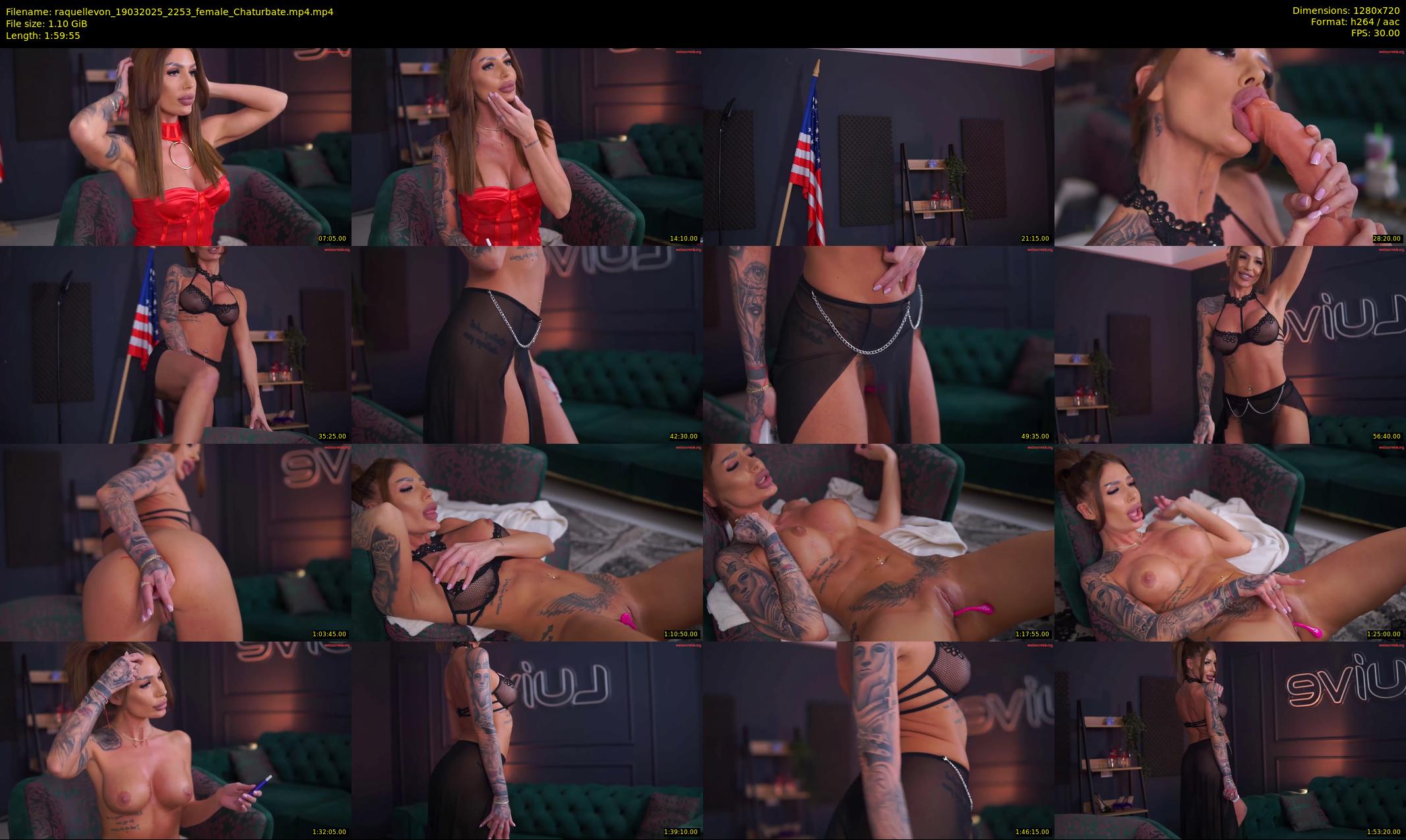raquellevon — 120 minute Chaturbate female cam show recording, 720p, Mar 19, 2025