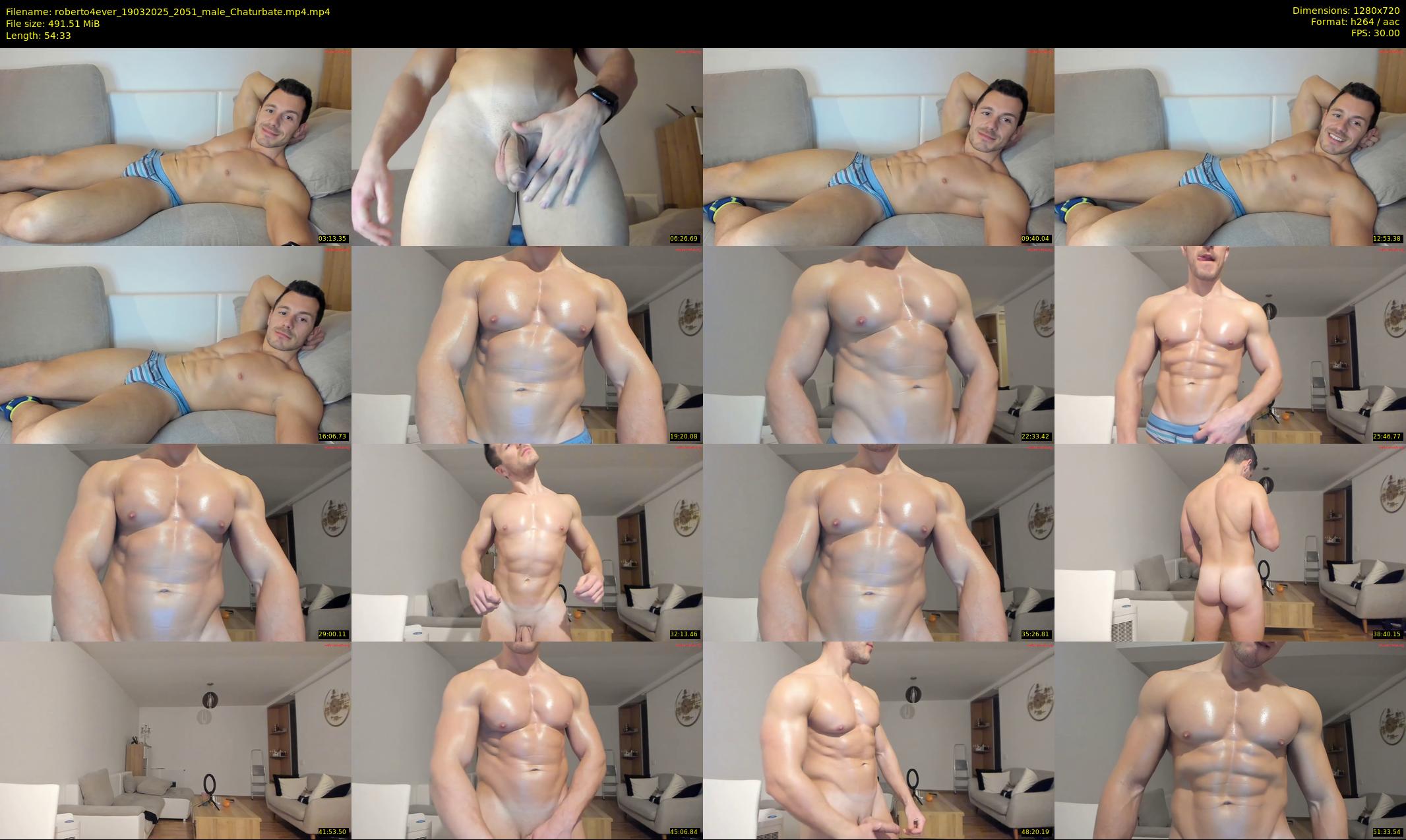roberto4ever — 55 minute Chaturbate male cam show recording, 720p, Mar 19, 2025