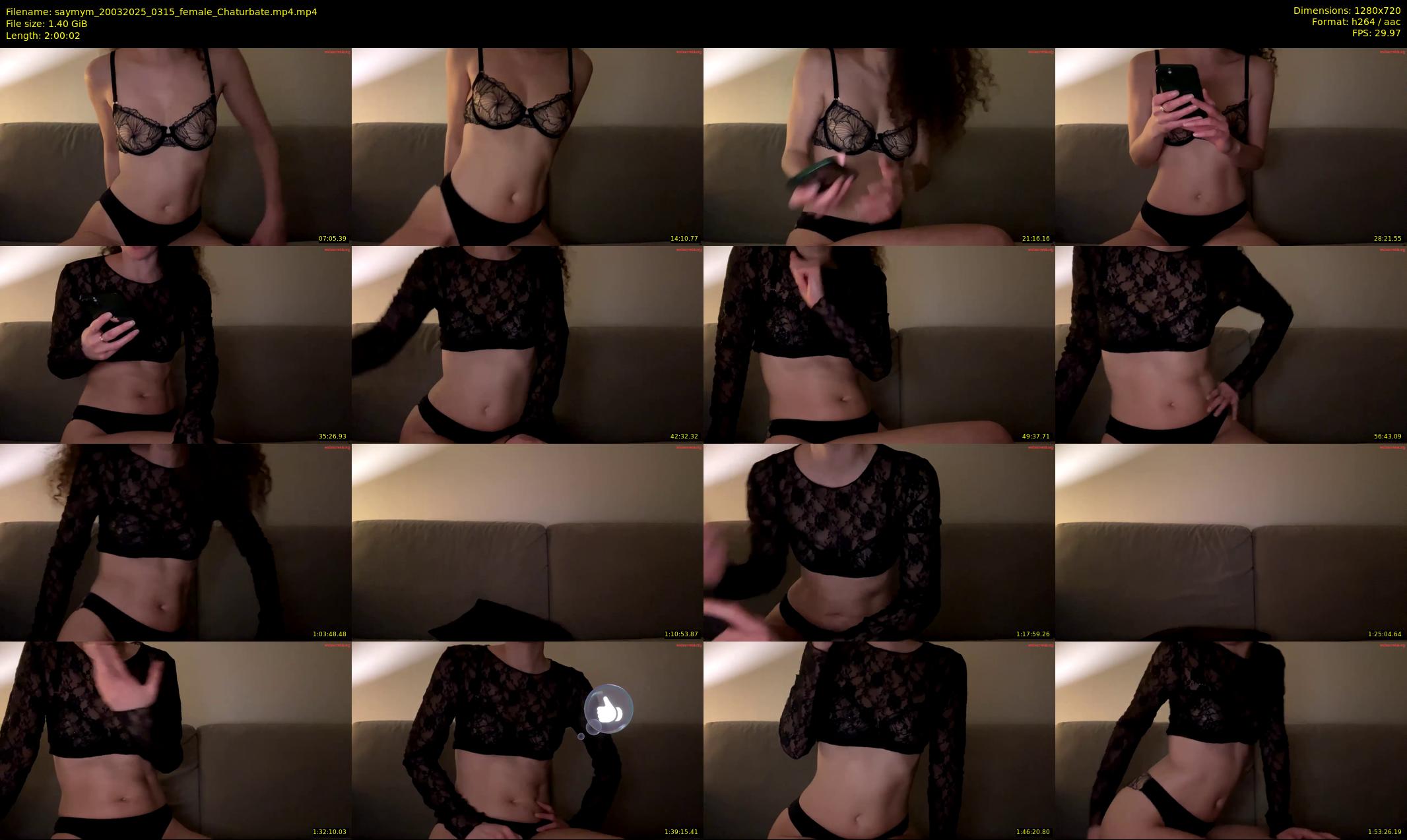 saymym — 121 minute Chaturbate female cam show recording, 720p, Mar 20, 2025