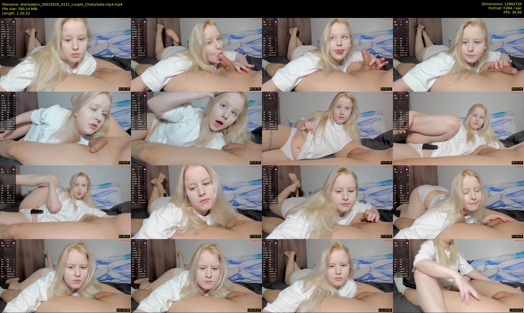 sherlystero — 81 minute Chaturbate couple cam show recording, 720p, Mar 20, 2025