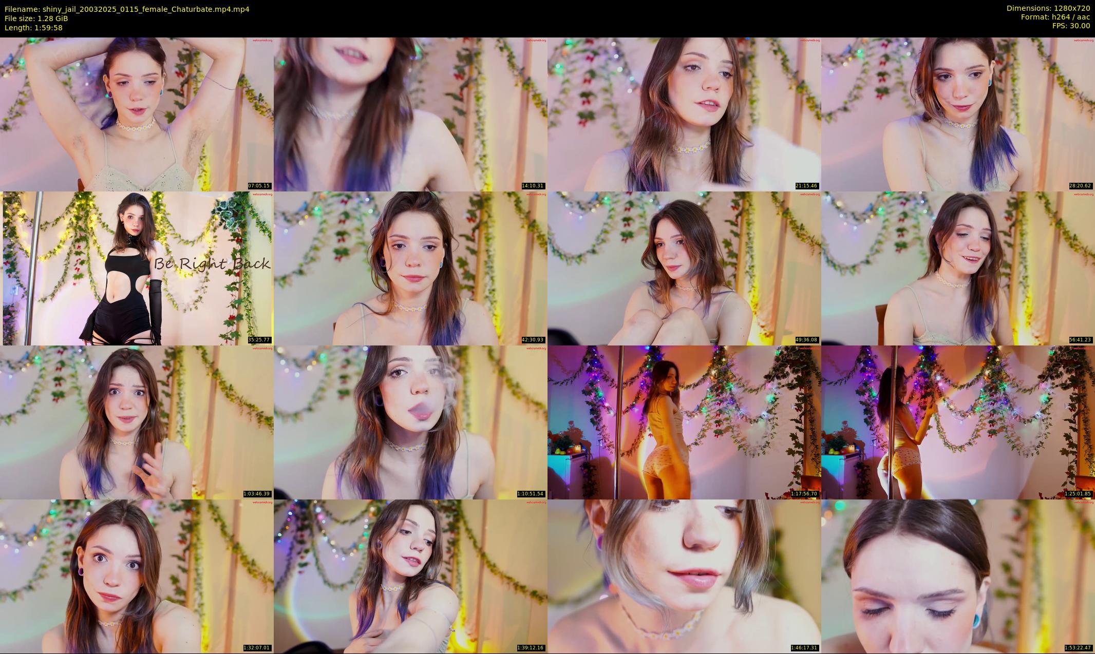 shiny_jail — 120 minute Chaturbate female cam show recording, 720p, Mar 20, 2025