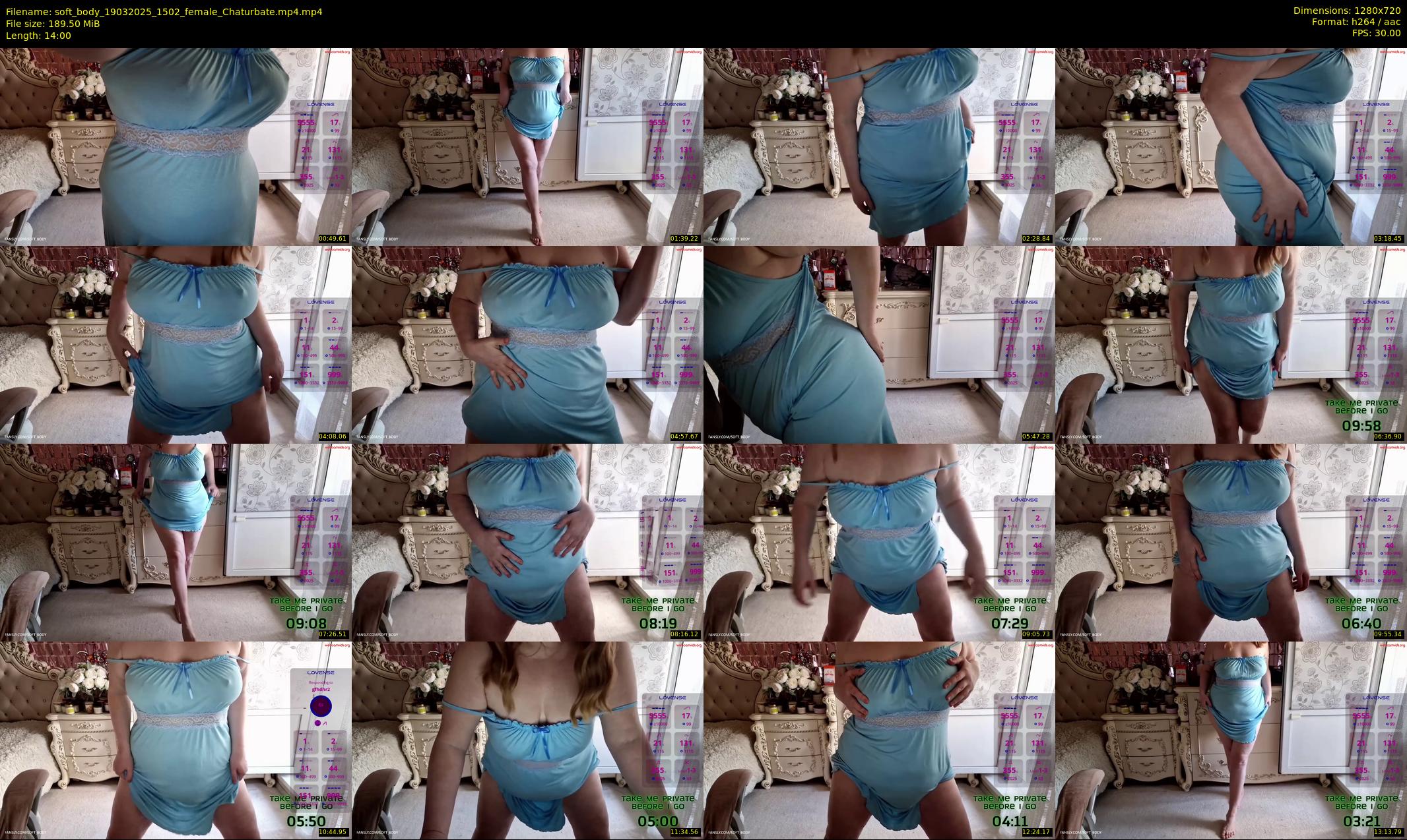 soft_body — 14 minute Chaturbate female cam show recording, 720p, Mar 19, 2025