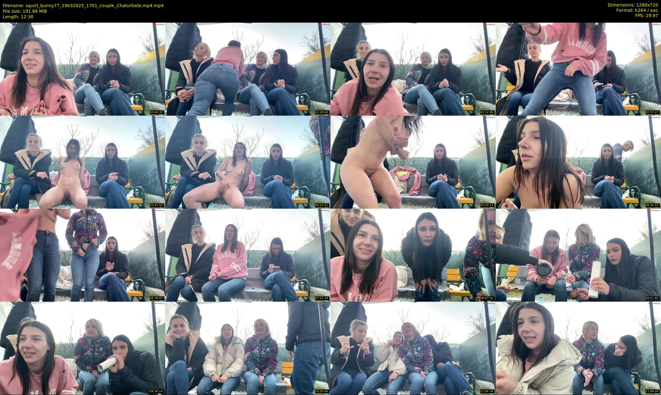 squirt_bunny77 — 13 minute Chaturbate couple cam show recording, 720p, Mar 19, 2025