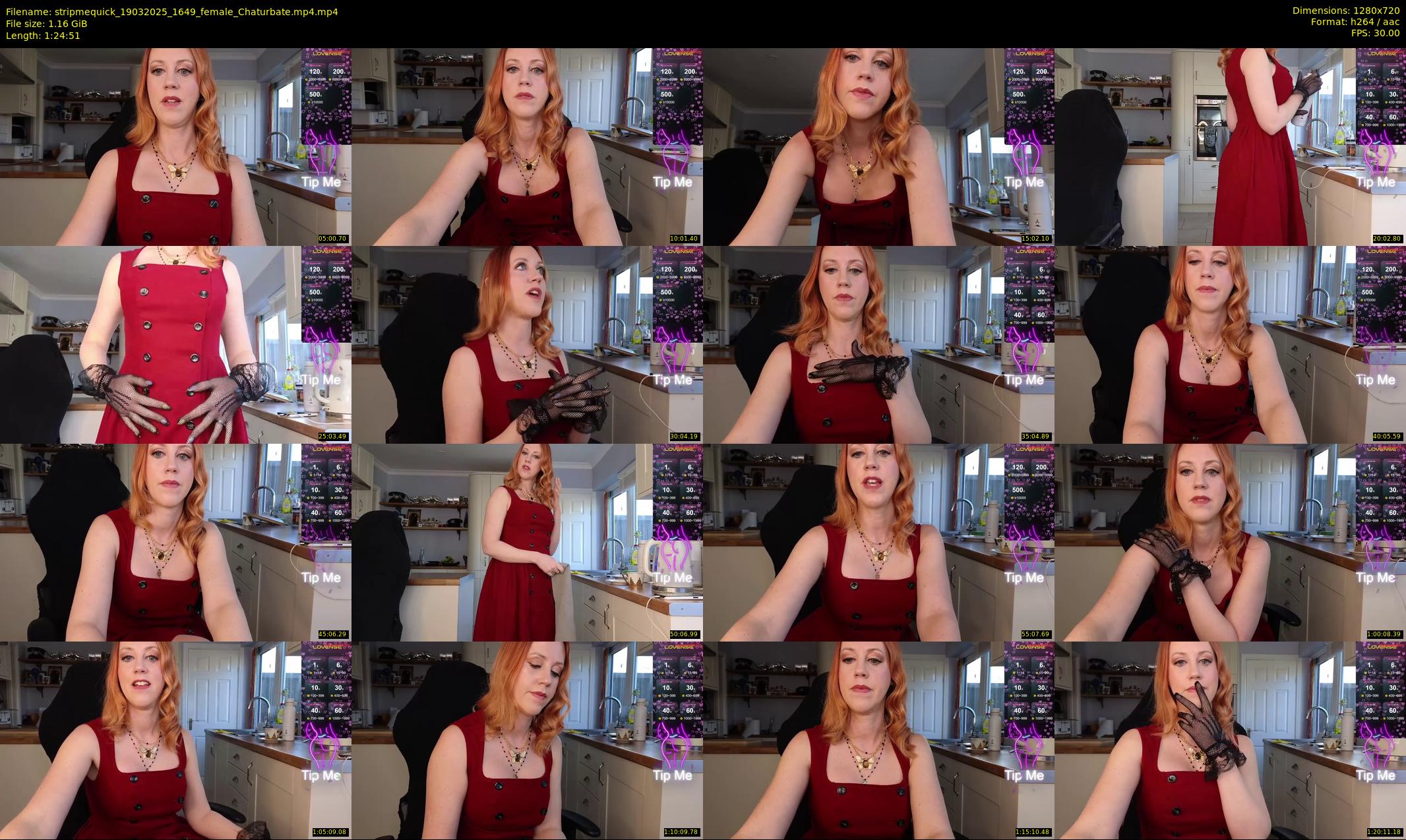 stripmequick — 85 minute Chaturbate female cam show recording, 720p, Mar 19, 2025