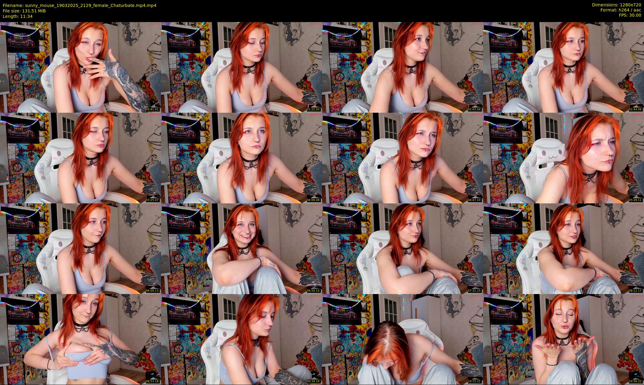 sunny_mouse — 12 minute Chaturbate female cam show recording, 720p, Mar 19, 2025