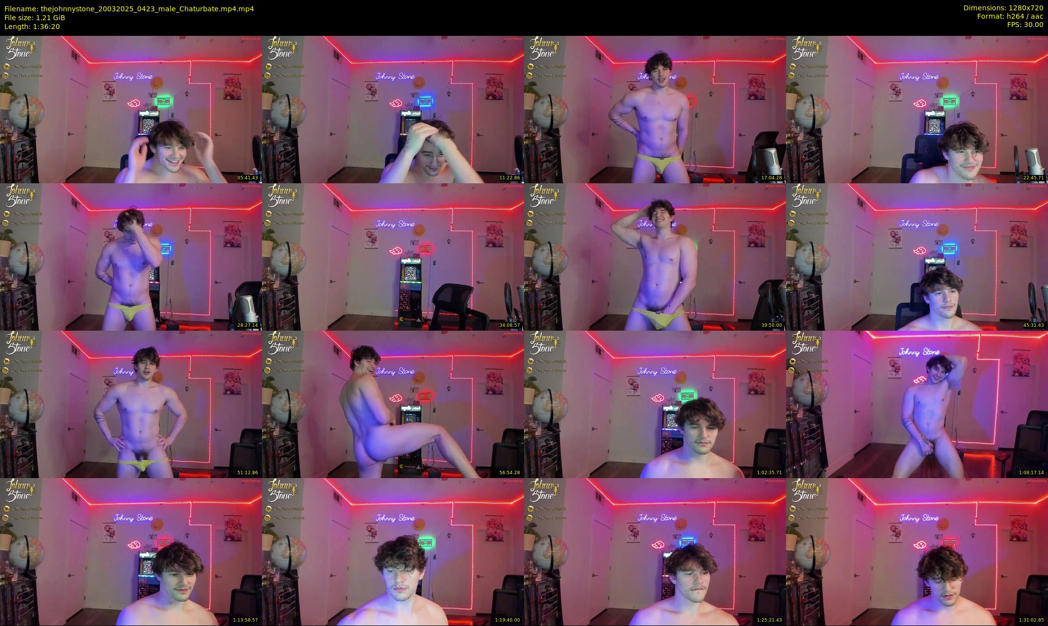 thejohnnystone — 97 minute Chaturbate male cam show recording, 720p, Mar 20, 2025