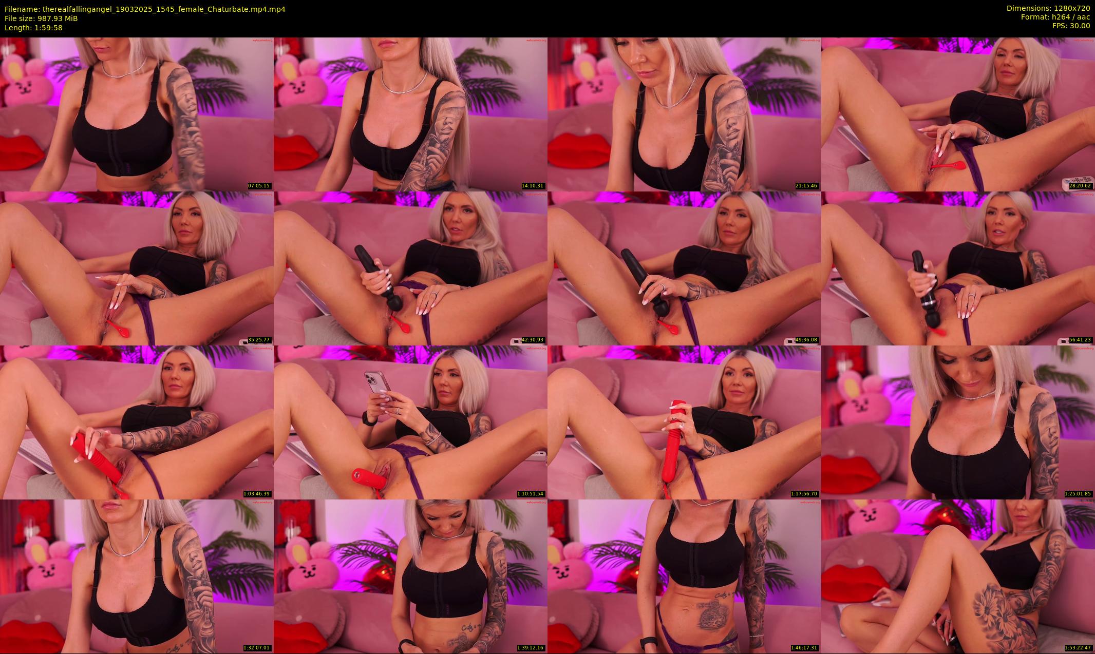 therealfallingangel — 120 minute Chaturbate female cam show recording, 720p, Mar 19, 2025