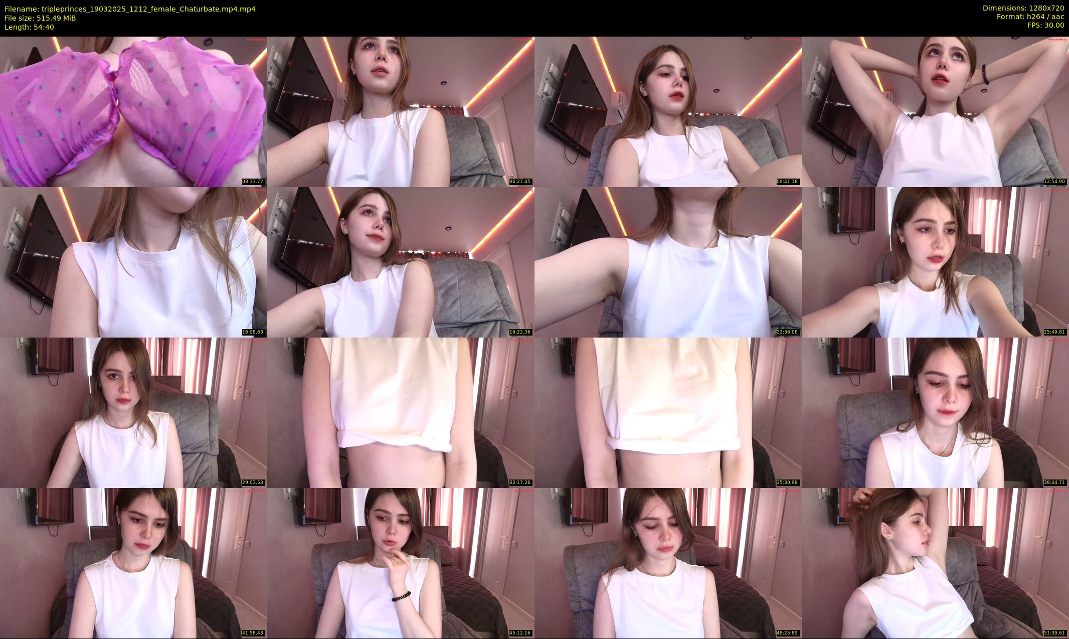 tripleprinces — 55 minute Chaturbate female cam show recording, 720p, Mar 19, 2025