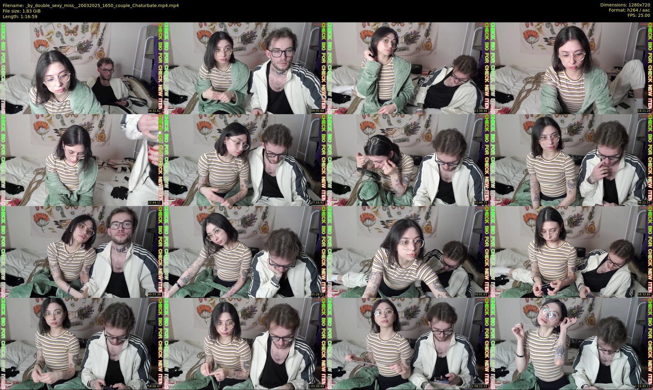 _by_double_sexy_miss_ — 77 minute Chaturbate couple cam show recording, 720p, Mar 20, 2025