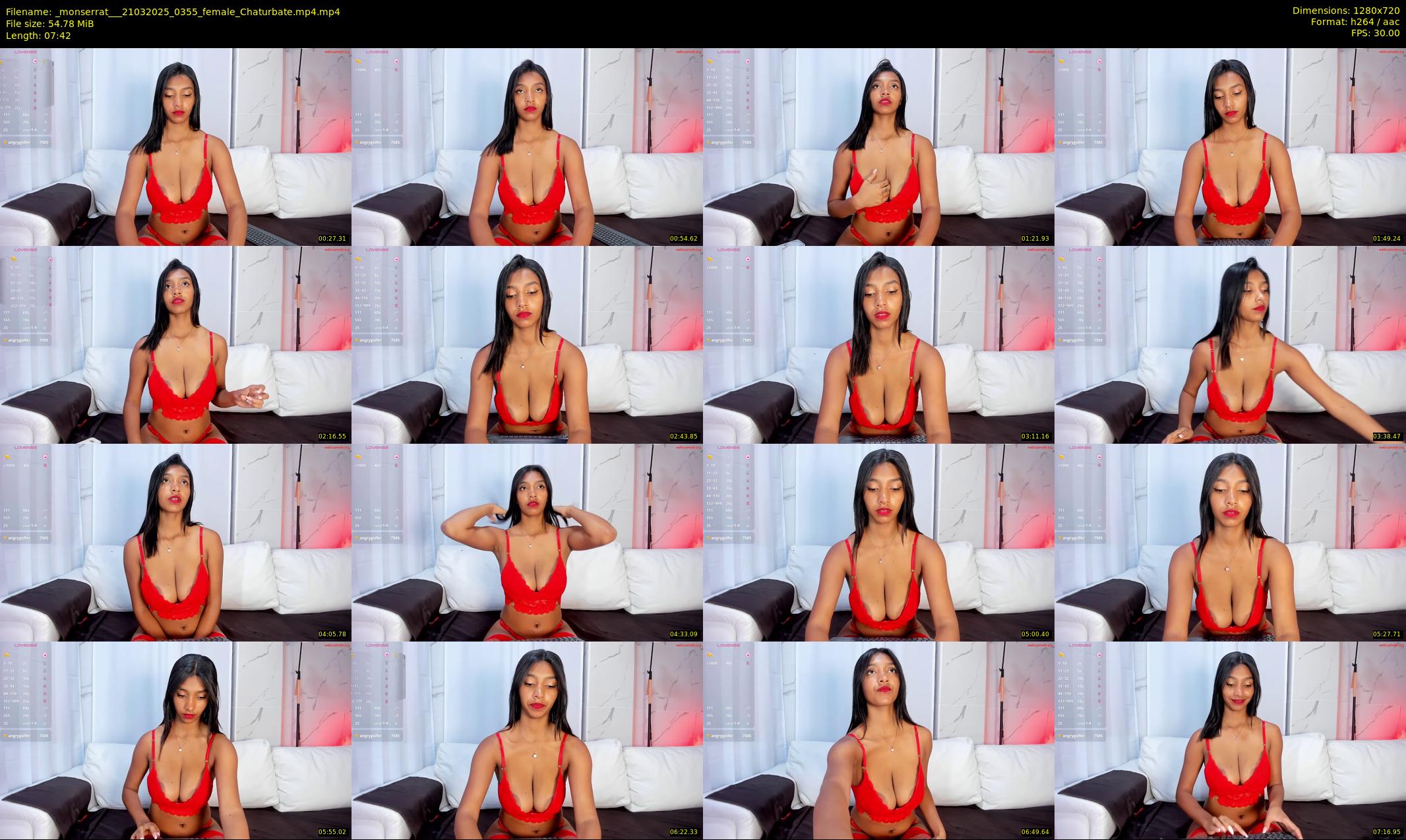_monserrat__ — 8 minute Chaturbate female cam show recording, 720p, Mar 21, 2025