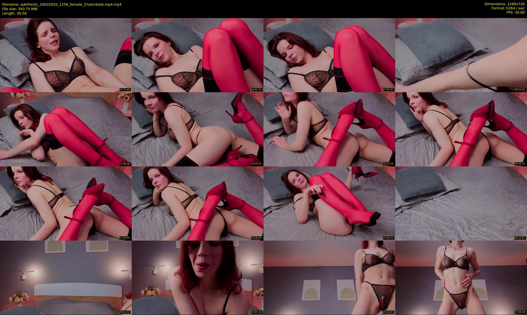 adelheid1 — 40 minute Chaturbate female cam show recording, 720p, Mar 20, 2025