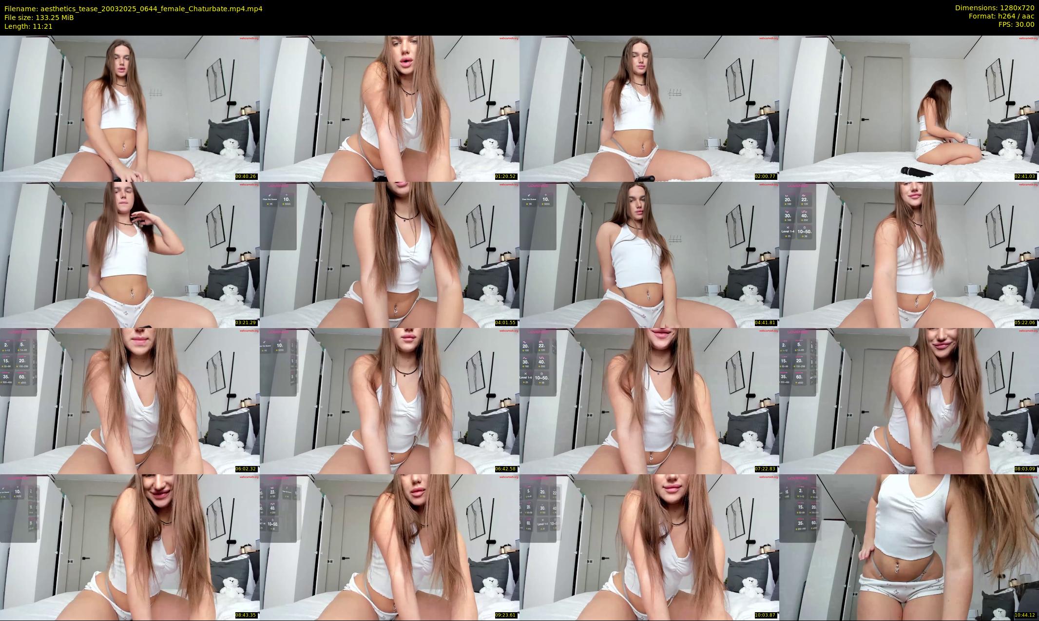 aesthetics_tease — 12 minute Chaturbate female cam show recording, 720p, Mar 20, 2025