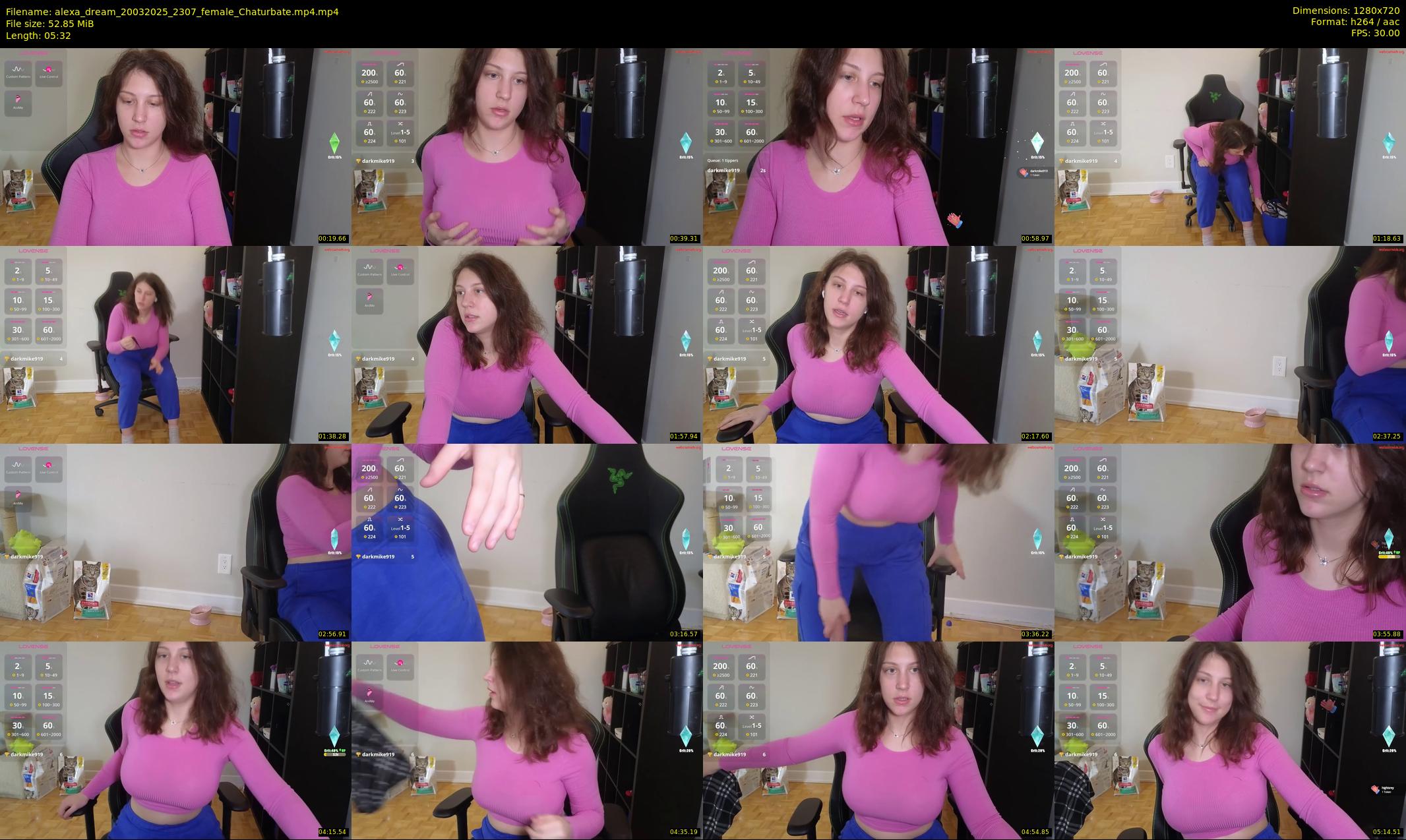 alexa_dream — 6 minute Chaturbate female cam show recording, 720p, Mar 20, 2025