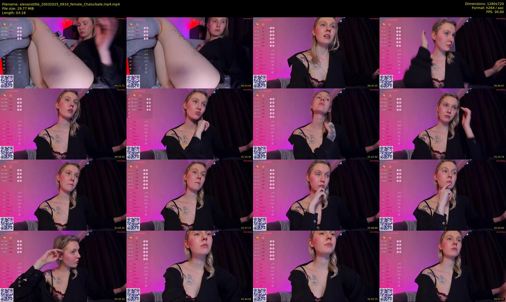 alexanotitle — 4 minute Chaturbate female cam show recording, 720p, Mar 20, 2025
