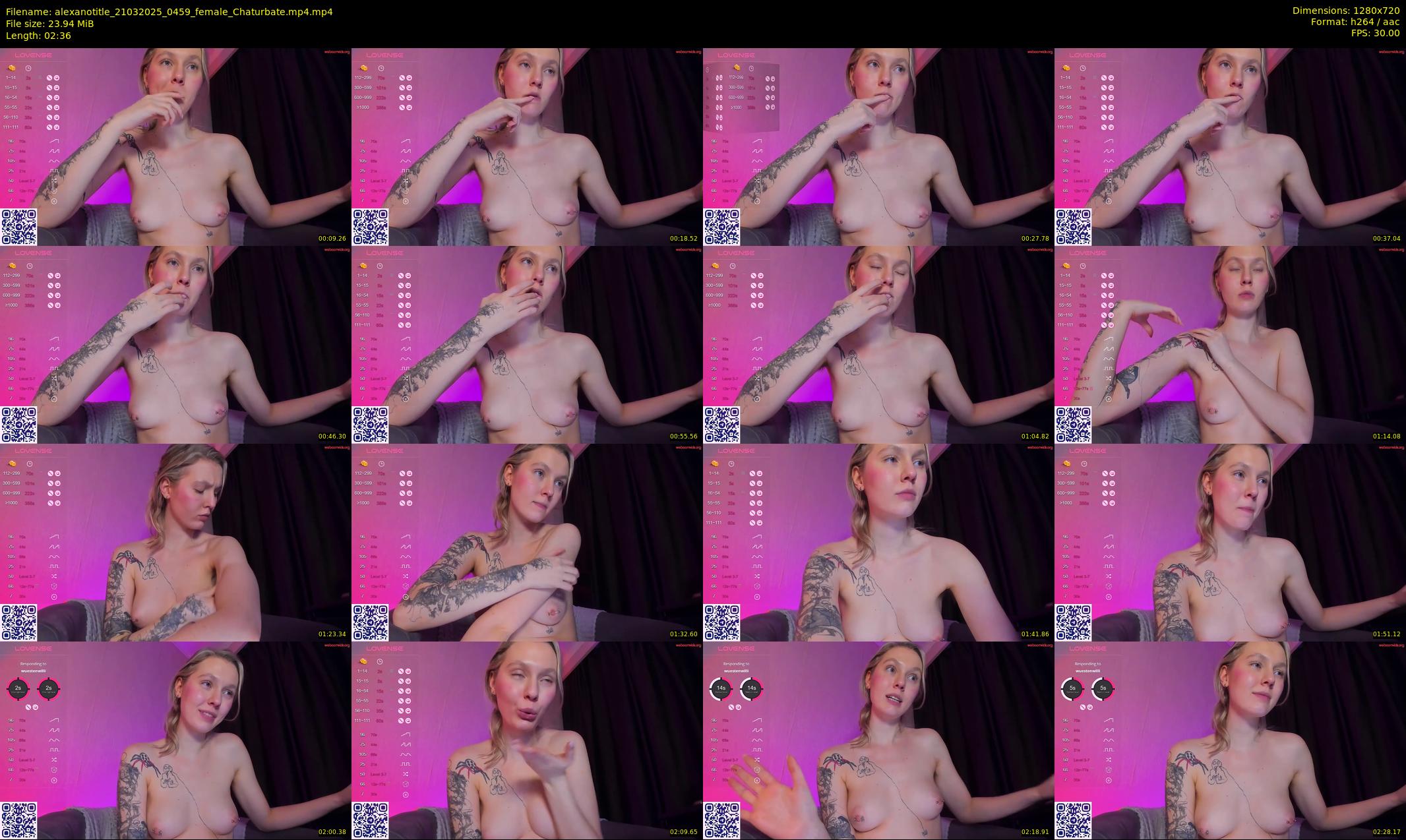 alexanotitle — 3 minute Chaturbate female cam show recording, 720p, Mar 21, 2025