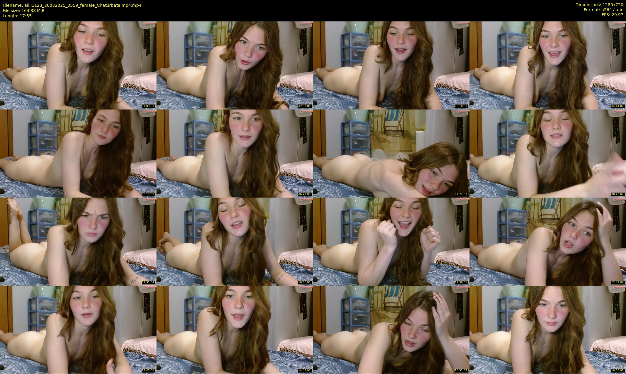 aliii1123 — 18 minute Chaturbate female cam show recording, 720p, Mar 20, 2025