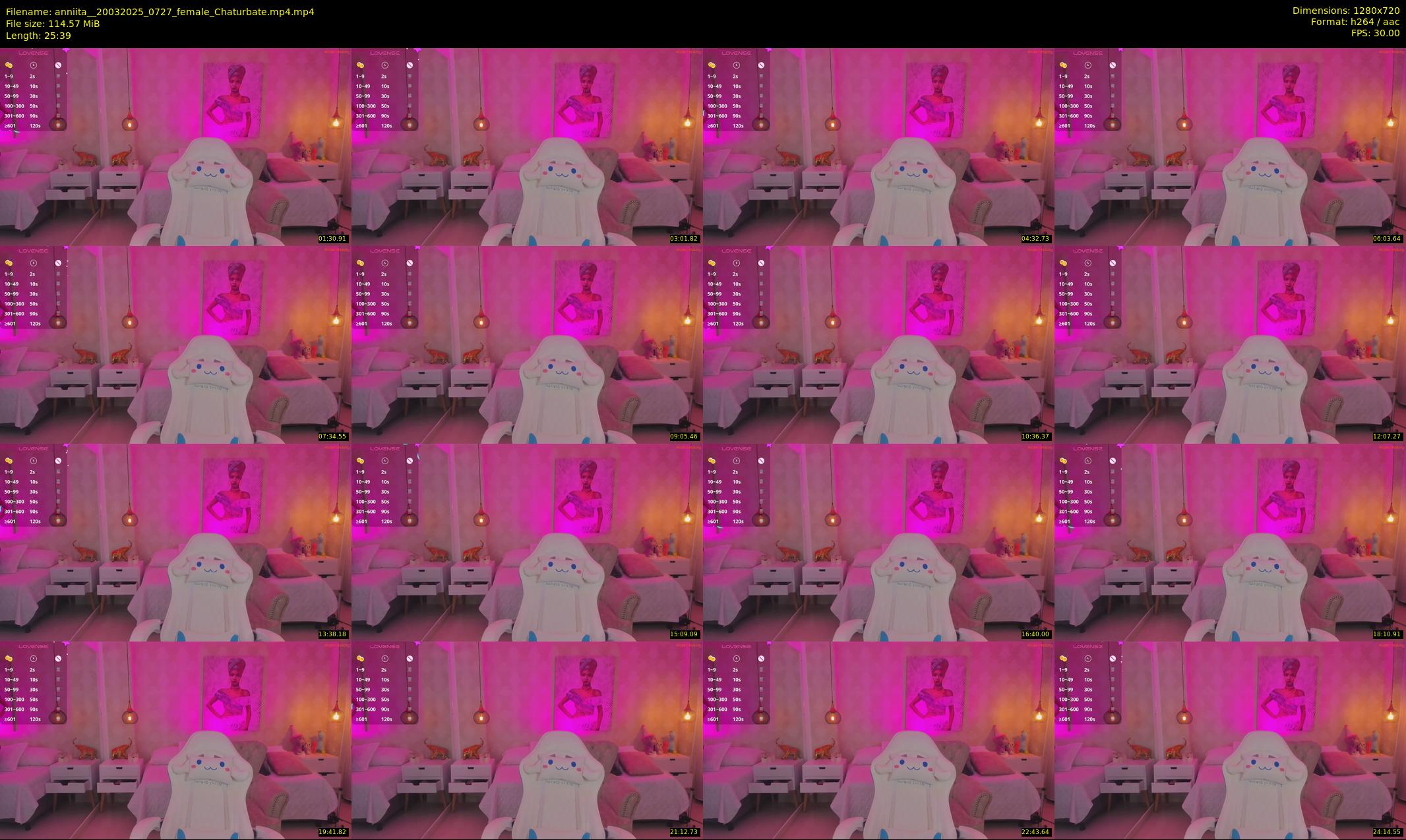 anniita_ — 26 minute Chaturbate female cam show recording, 720p, Mar 20, 2025