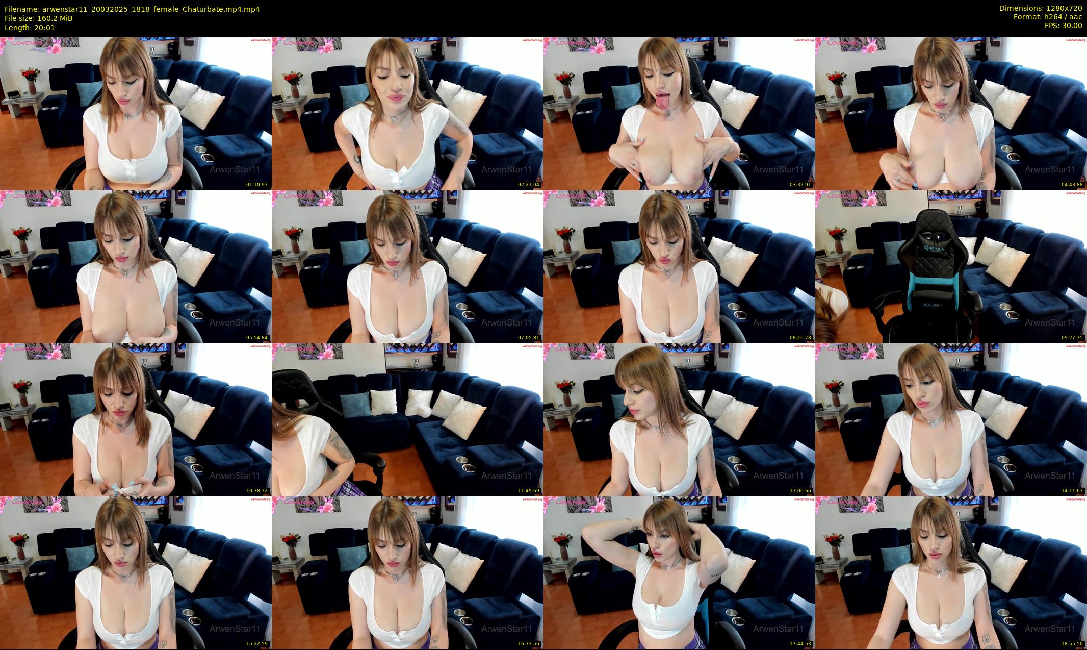 arwenstar11 — 21 minute Chaturbate female cam show recording, 720p, Mar 20, 2025