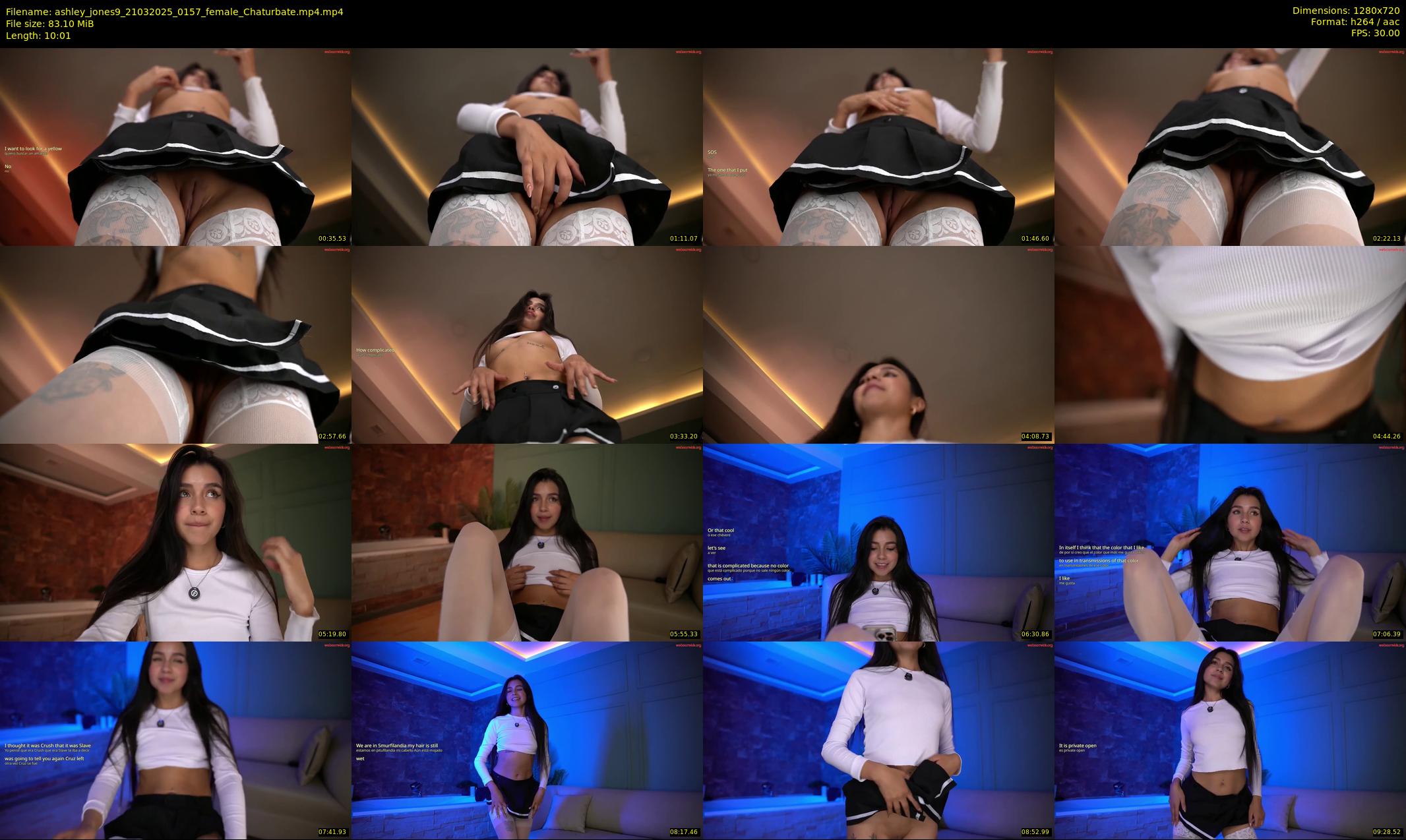 ashley_jones9 — 11 minute Chaturbate female cam show recording, 720p, Mar 21, 2025