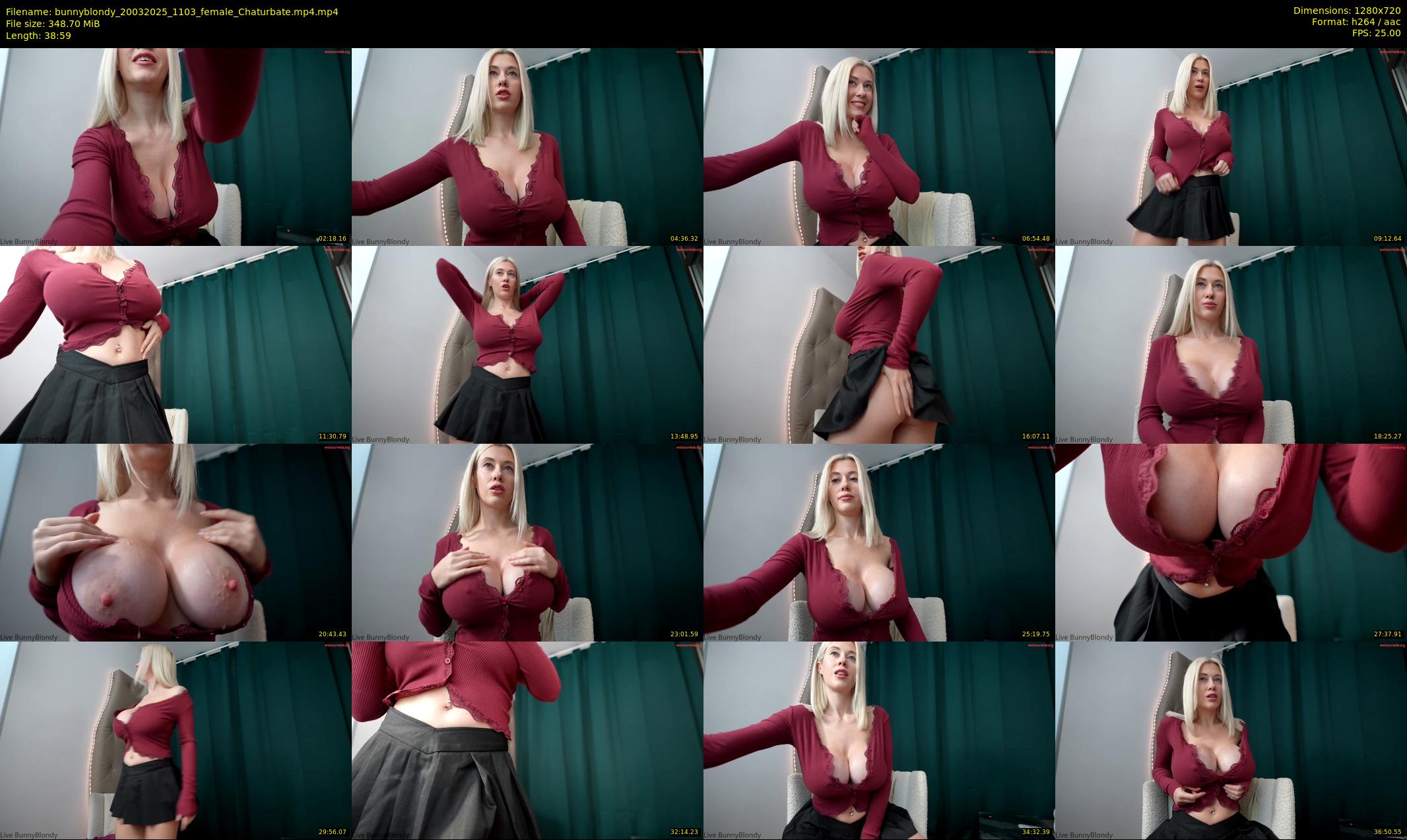 bunnyblondy — 39 minute Chaturbate female cam show recording, 720p, Mar 20, 2025