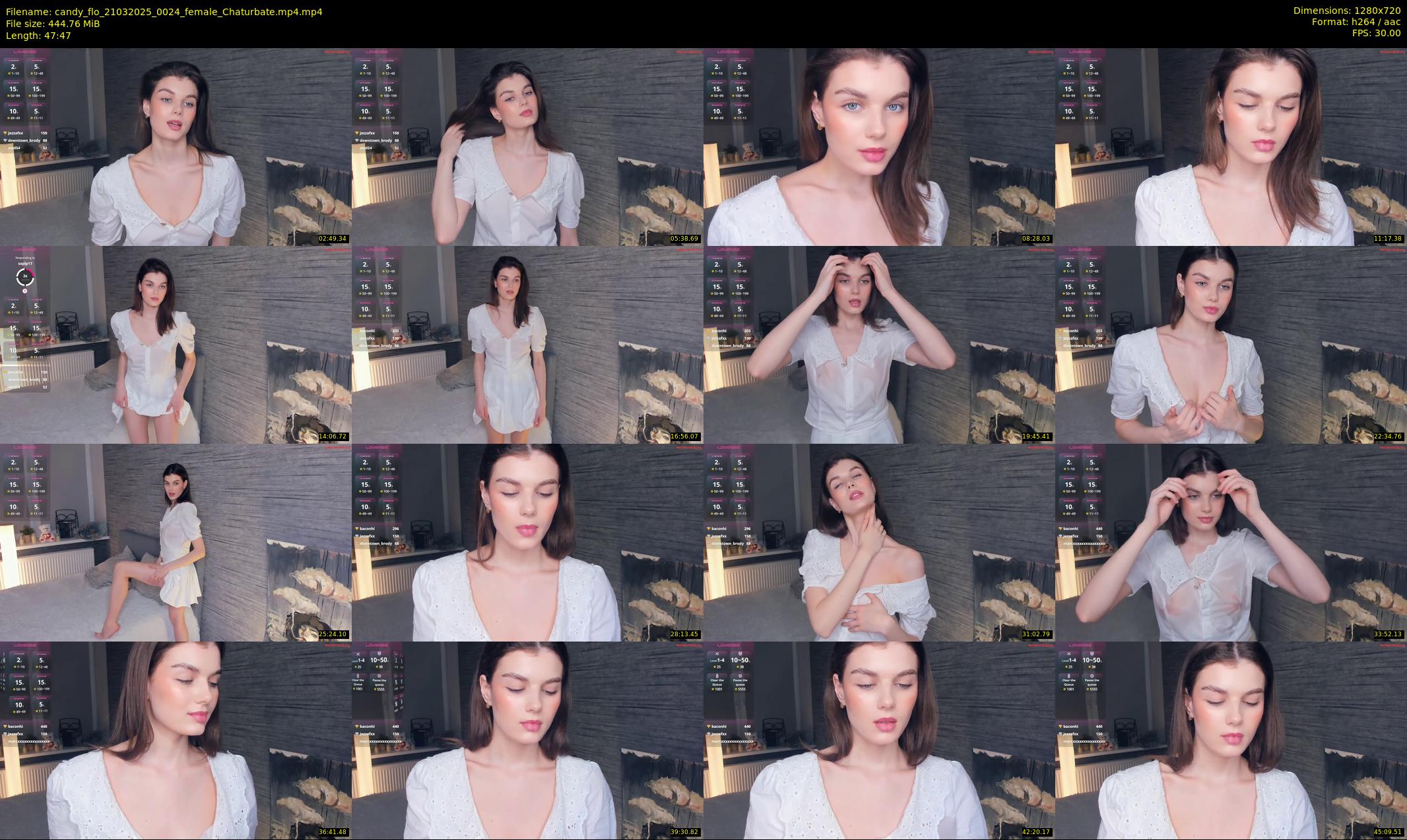 candy_flo — 48 minute Chaturbate female cam show recording, 720p, Mar 21, 2025