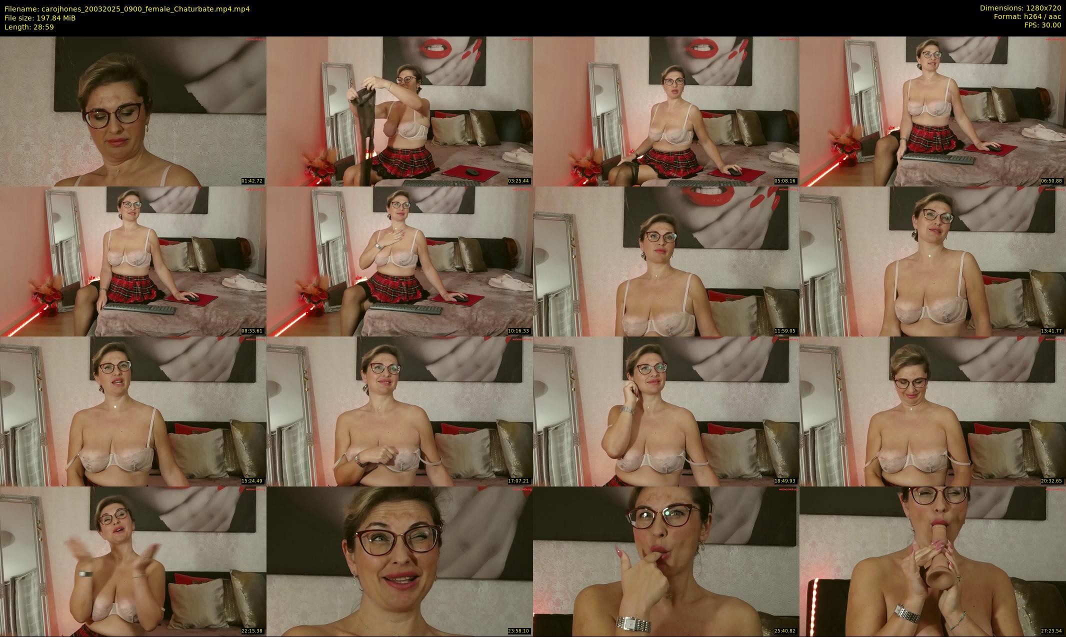 carojhones — 29 minute Chaturbate female cam show recording, 720p, Mar 20, 2025